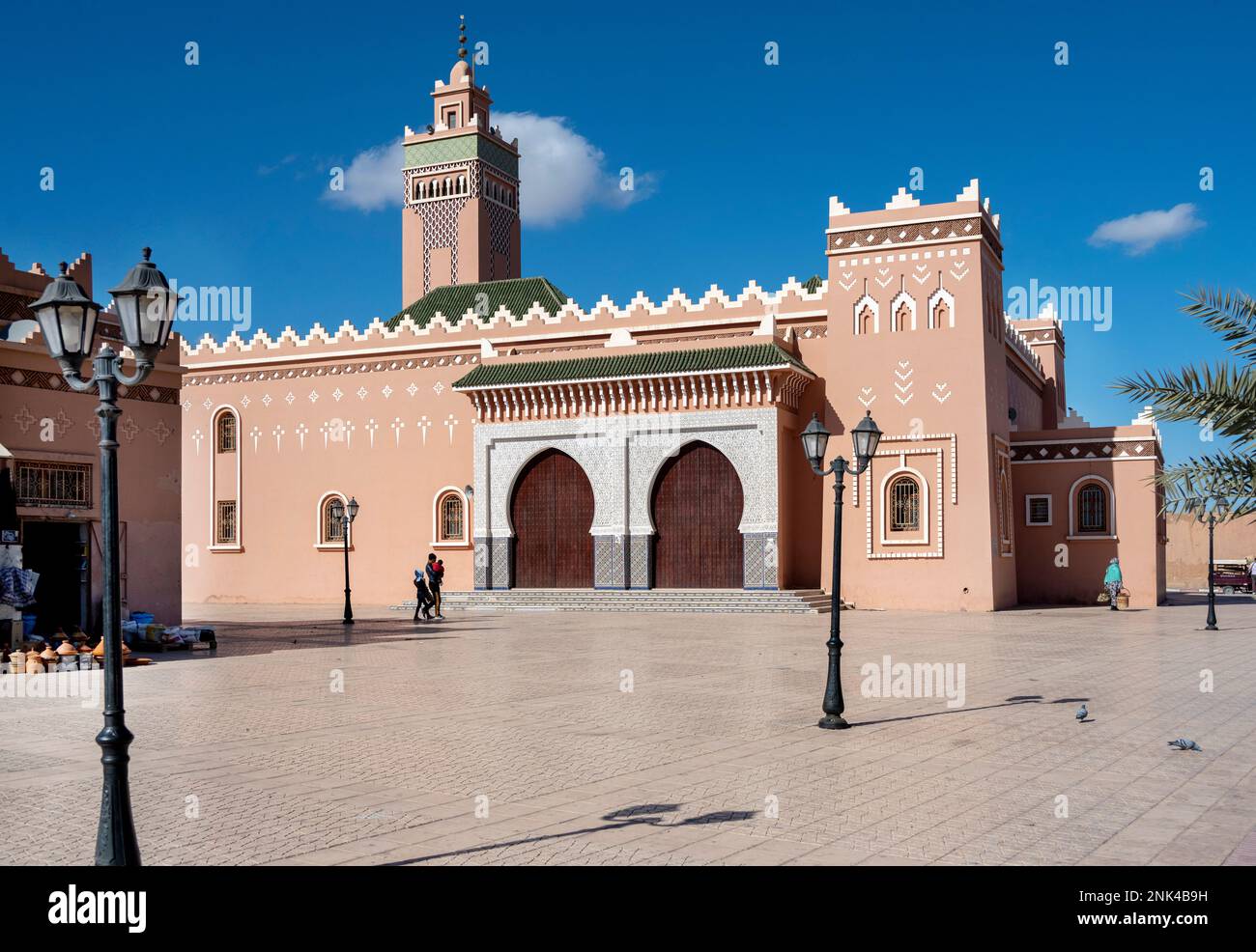 Afrika, Marokko, Südmarokko, Zagora, Moschee Mohammed VI Bd. AM Mohammed V. Banque D'Images