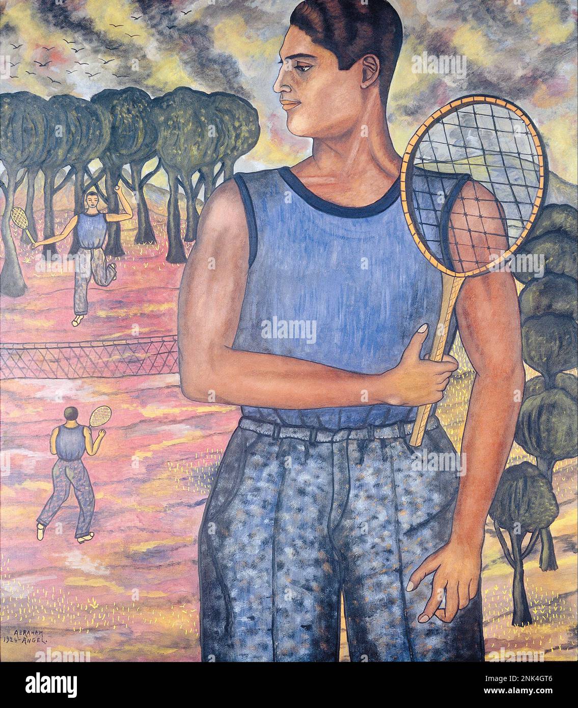 Abraham Ángel - Portrait de Hugo Tilghman (joueur de tennis) - 1924 Banque D'Images