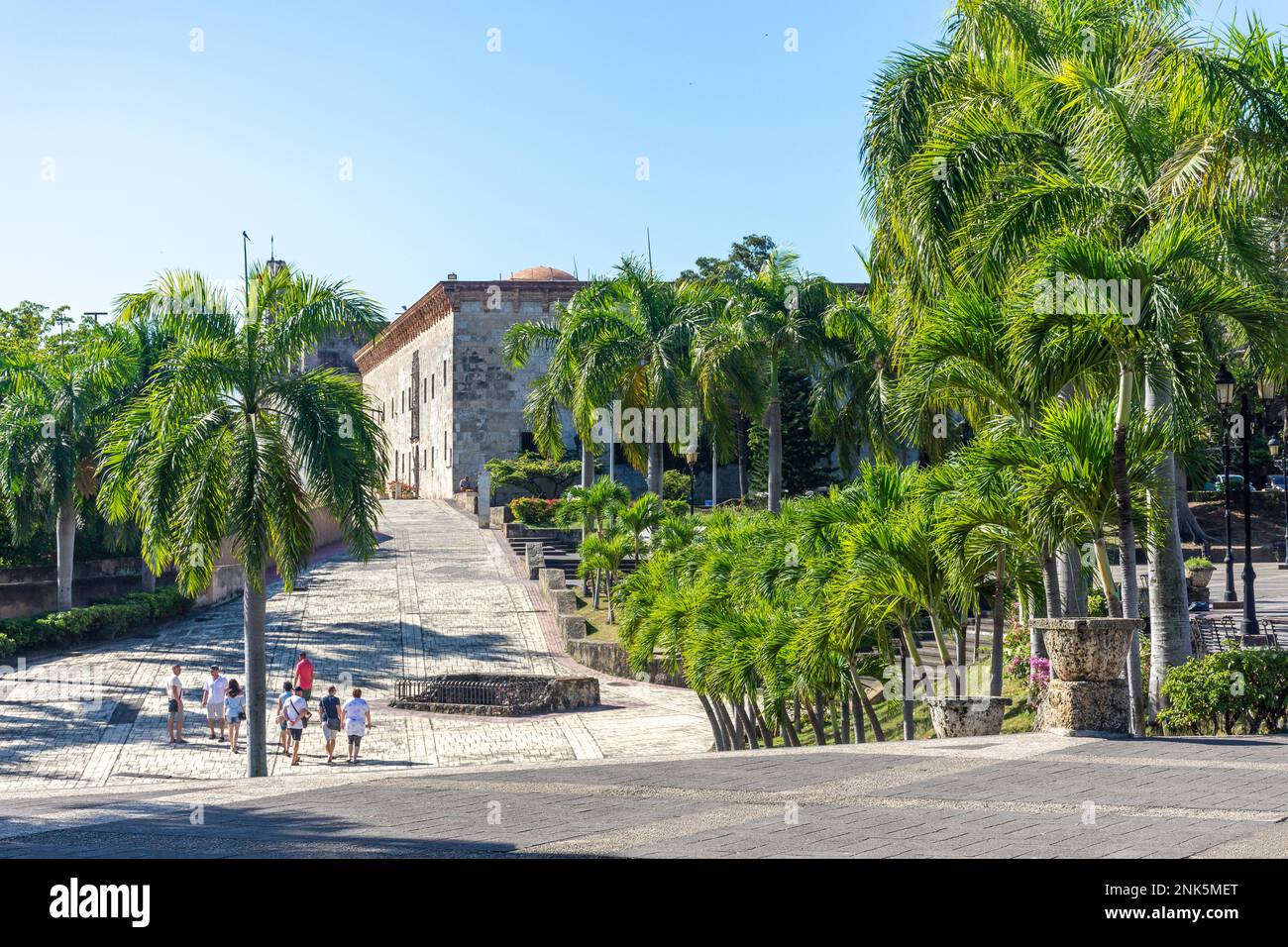 Plaza de la Espana de la Hispanidad, Santo Domingo, République dominicaine (Republica Dominicana), grandes Antilles, Caraïbes Banque D'Images