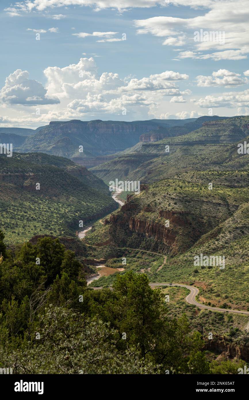 Salt River Canyon en Arizona, États-Unis Banque D'Images