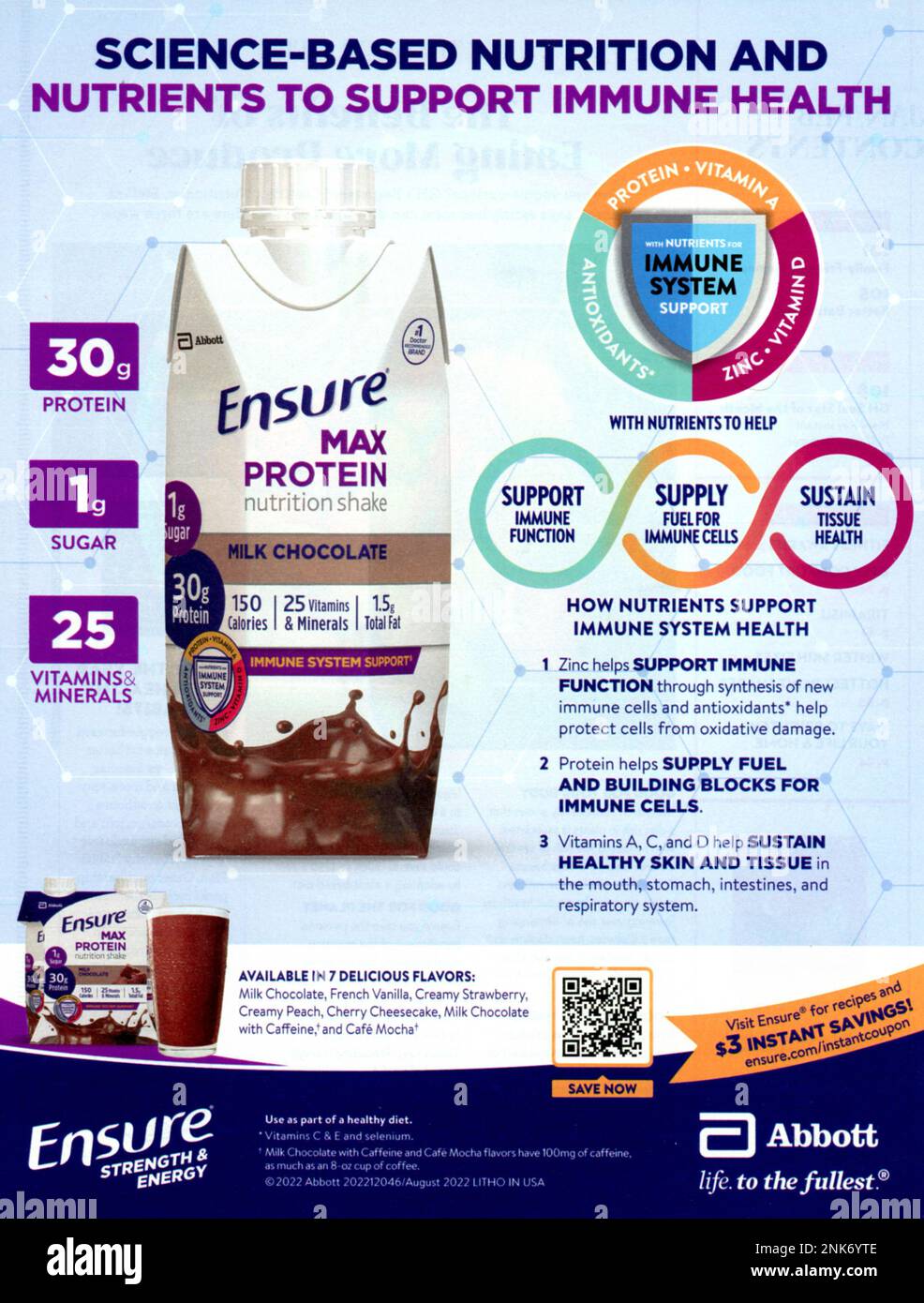 Publicité dans le numéro de janvier/février 2023 « Good Housekeeping », États-Unis Banque D'Images