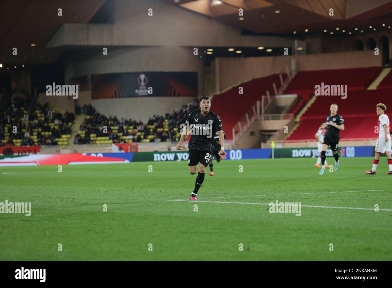 UEFA Europa League jouer, comme Monaco V Bayer 04 Leverkusen Banque D'Images