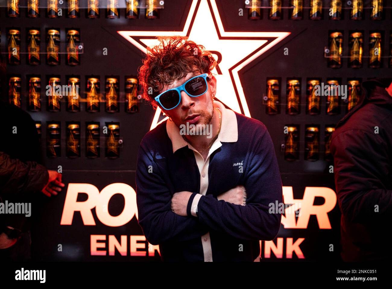 USAGE ÉDITORIAL SEULEMENT Tom Grennan à la Rockstar Energy Press Play Pre-Party à l'écluse 91 à Manchester. Date de la photo: Jeudi 23 février 2023. Banque D'Images USAGE ÉDITORIAL SEULEMENT Tom Grennan à la Rockstar Energy Press Play Pre-Party à l'écluse 91 à Manchester. Date de la photo: Jeudi 23 février 2023. Banque D'Images