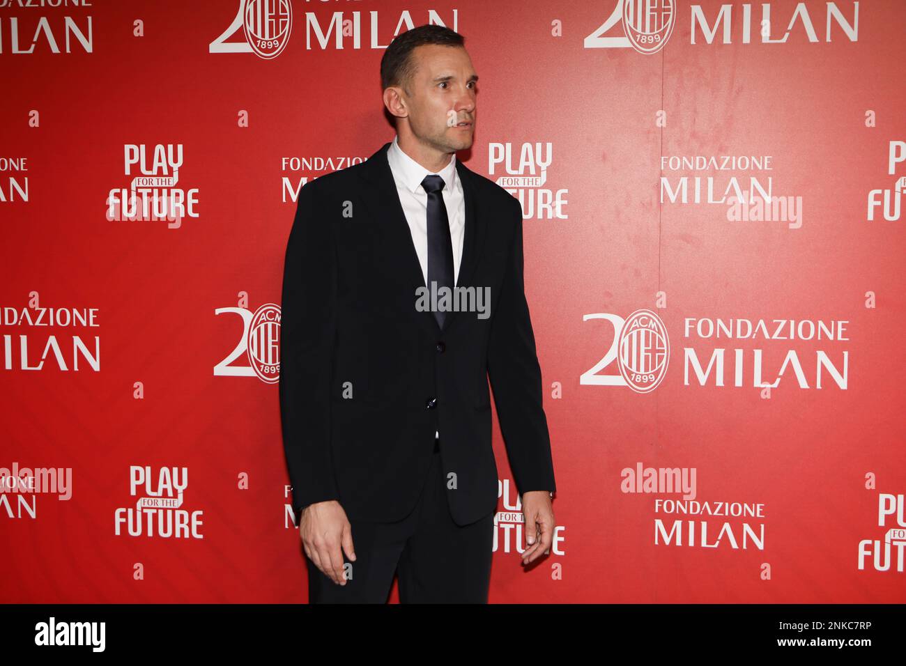 23 février 2023, Milan, Lombardie, Italie: Andriy SHEVCHENKO d'Ukraine assiste au dîner de gala qui a eu lieu pour célébrer le 20th anniversaire de la Fondazione Milan (Credit image: © Mickael Chavet/ZUMA Press Wire) USAGE ÉDITORIAL SEULEMENT! Non destiné À un usage commercial ! Banque D'Images