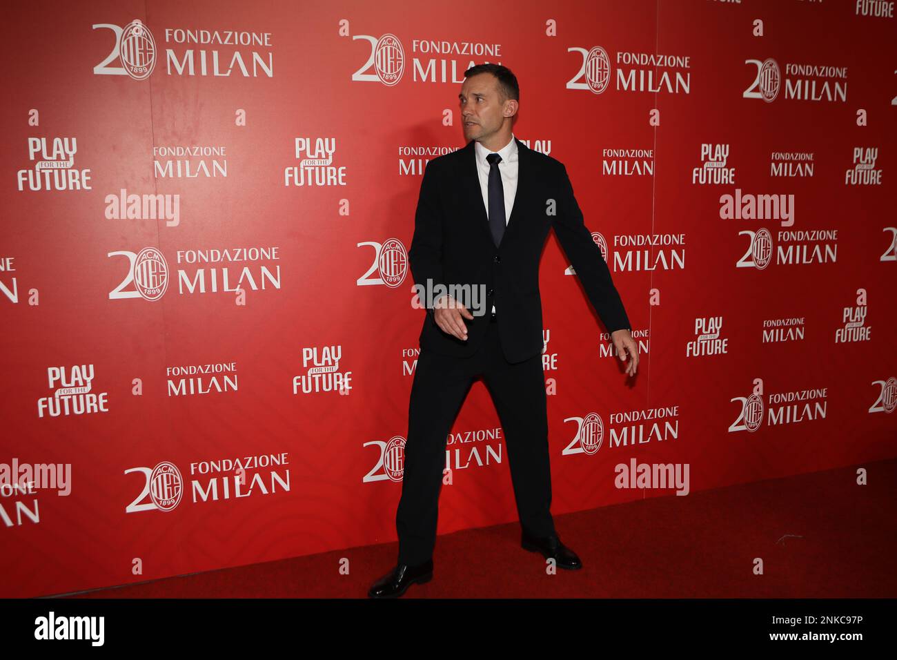 23 février 2023, Milan, Lombardie, Italie: L'ancienne légende de l'AC Milan Andriy SHEVCHENKO d'Ukraine assiste au dîner de gala qui a eu lieu pour célébrer le 20th anniversaire de la Fondazione Milan (Credit image: © Mickael Chavet/ZUMA Press Wire) USAGE ÉDITORIAL SEULEMENT! Non destiné À un usage commercial ! Banque D'Images