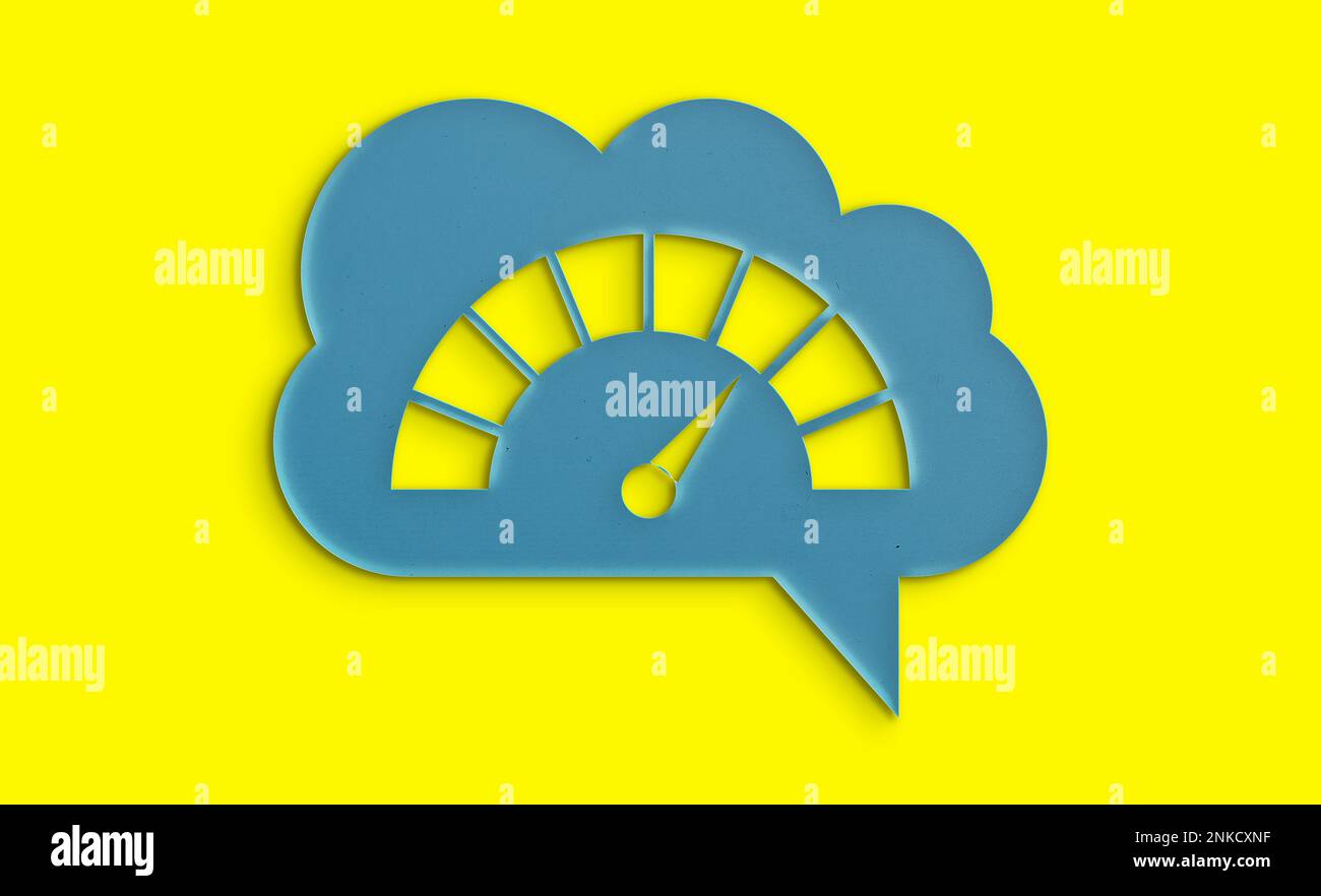 icône de gestion des performances Banque D'Images