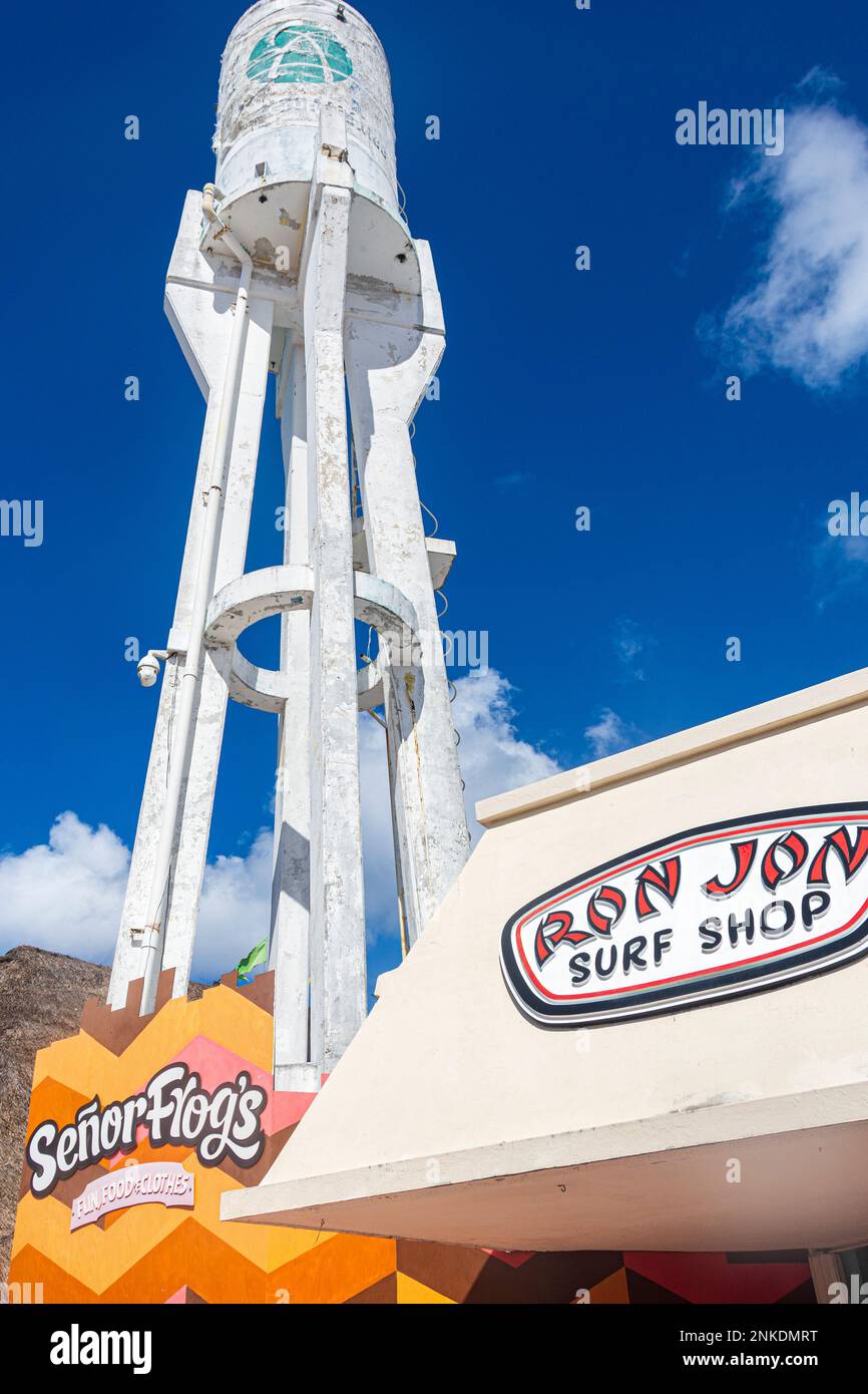 Ron Jon Surf Shop, Cozumel, Mexique. Banque D'Images