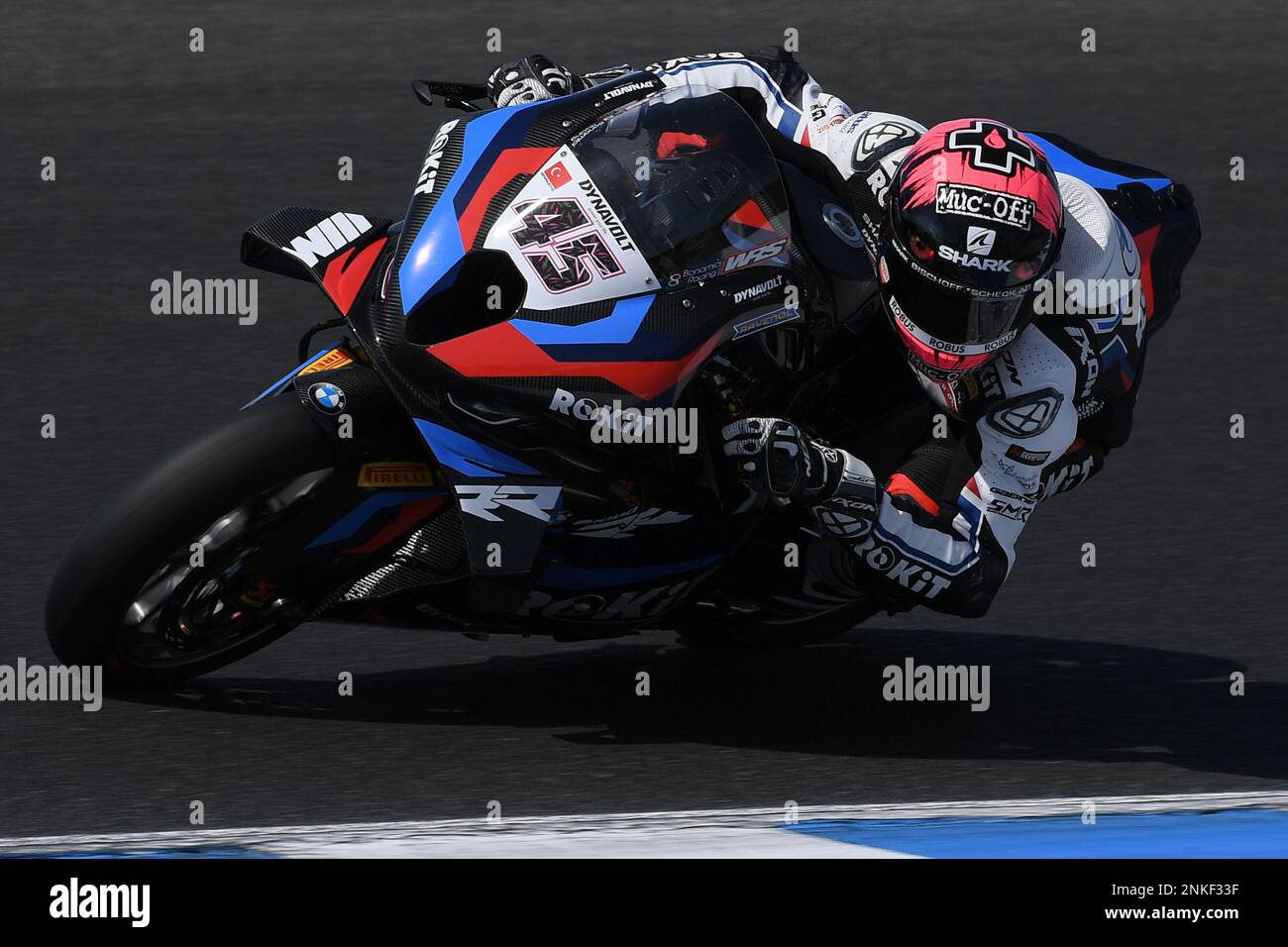 Melbourne, Australie. Vendredi 24 février 2023. Scott Redding(45) en Angleterre, BMW Motorrad World SBK Team, BMW M1000RR, World Superbike FP1 à Phillip Island. Credit: Karl Phillipson / Alamy Live News Banque D'Images