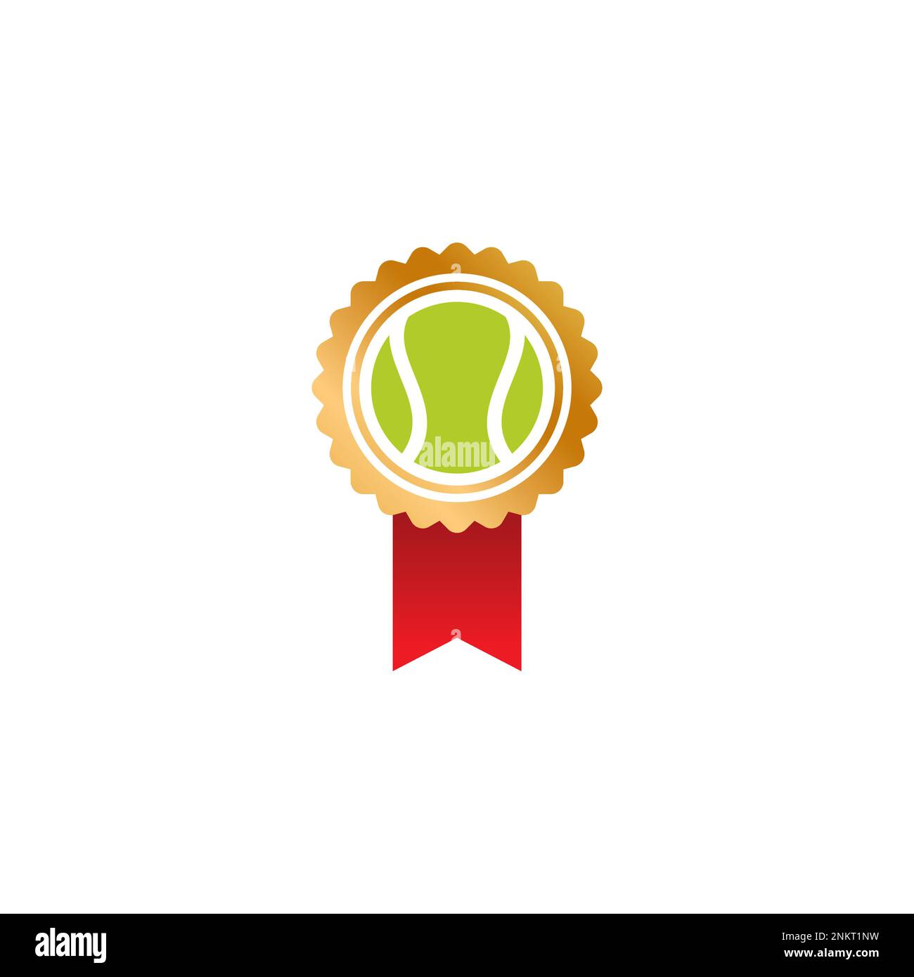 Logo spécial symbole tennis. Tennis Gold Design Illustration de Vecteur