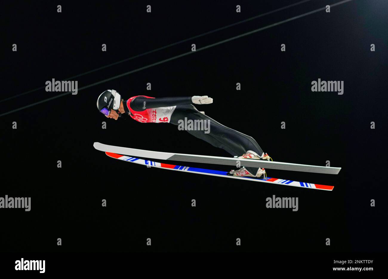 Zhangjiakou , China, 2022 Winter Olympics, February 12, 2022: Antti Aalto from Finland during Ski Jumping at Zhangjiakou Genting Snow Park. Kim Price/CSM.(Credit Image: © Ulrik Pedersen/CSM via ZUMA Wire) (Cal Sport Media via AP Images) Banque D'Images