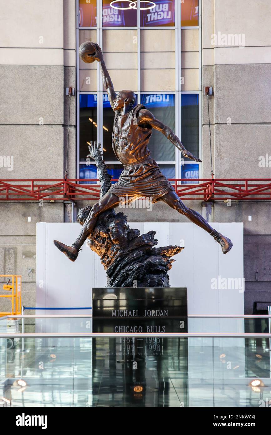 Chicago Michael Jordan - Chicago Bulls Banque D'Images