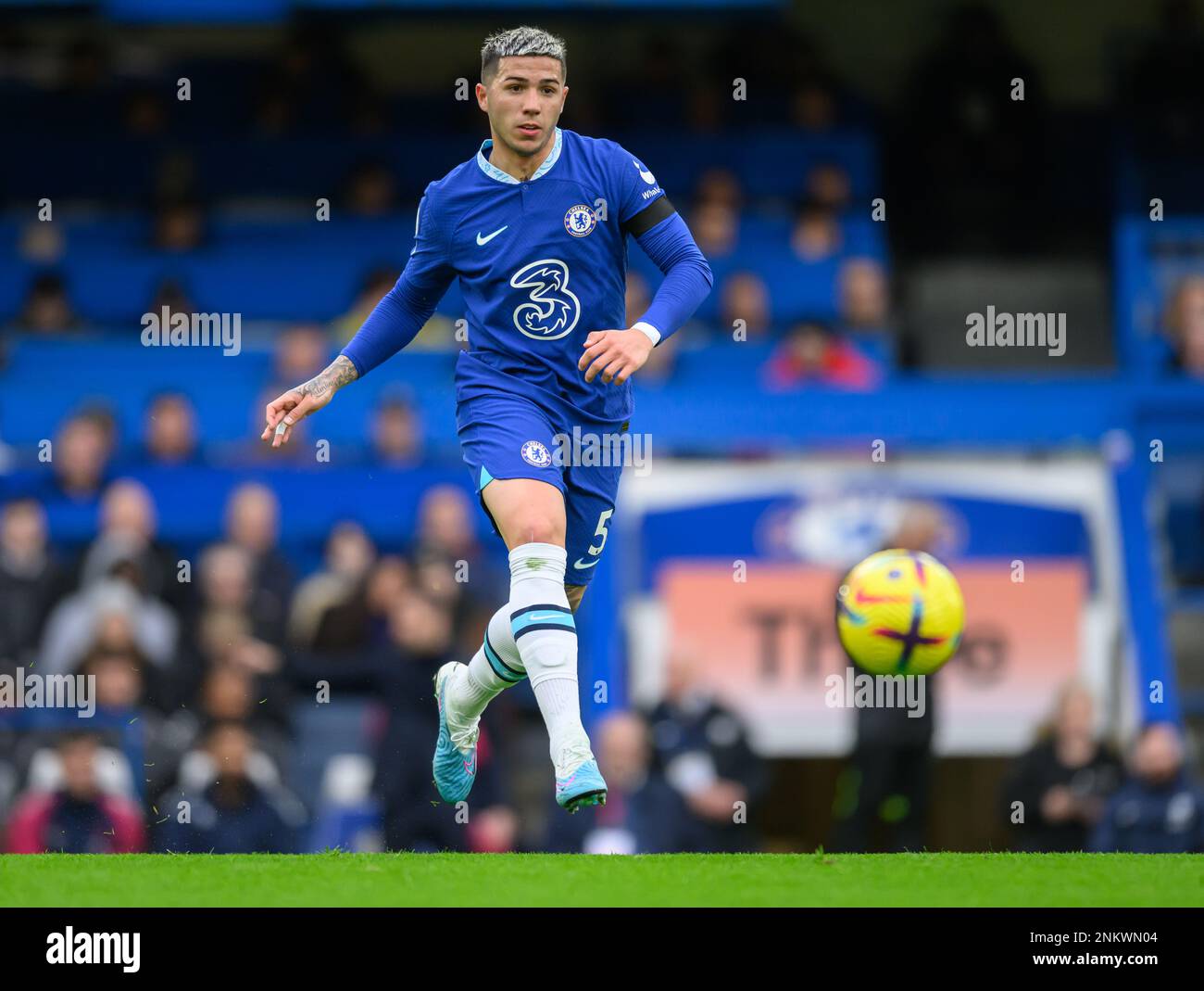 18 Fév 2023 - Chelsea c. Southampton - Premier League - Stamford Bridge Enzo Fernandez de Chelsea pendant le match de la Premier League contre Southampton. Image : Mark pain / Alamy Live News Banque D'Images