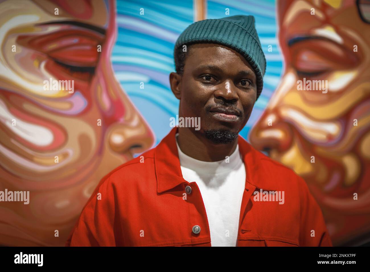 Promise O'nali exposition solo de « Falling into Dream » à KOPPEL New Bond Street à Londres. Banque D'Images