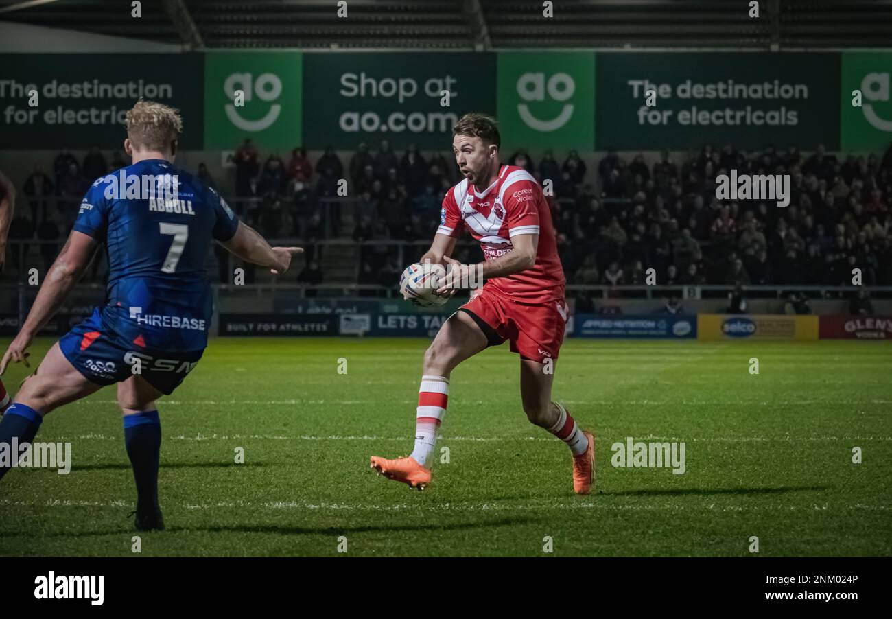 Salford Red Devils v Hull KR, AJ Bell Stadium, Salford, Angleterre. 23rd février 2023. Betfred Super League; Credit Mark Percy/Alamy stock photo. Banque D'Images