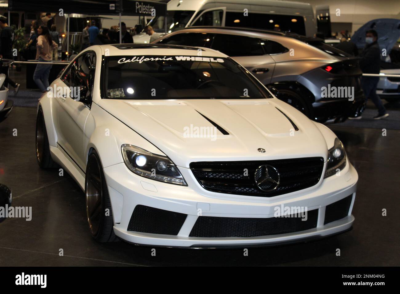 Mercedes série C63 AMG Black Banque D'Images