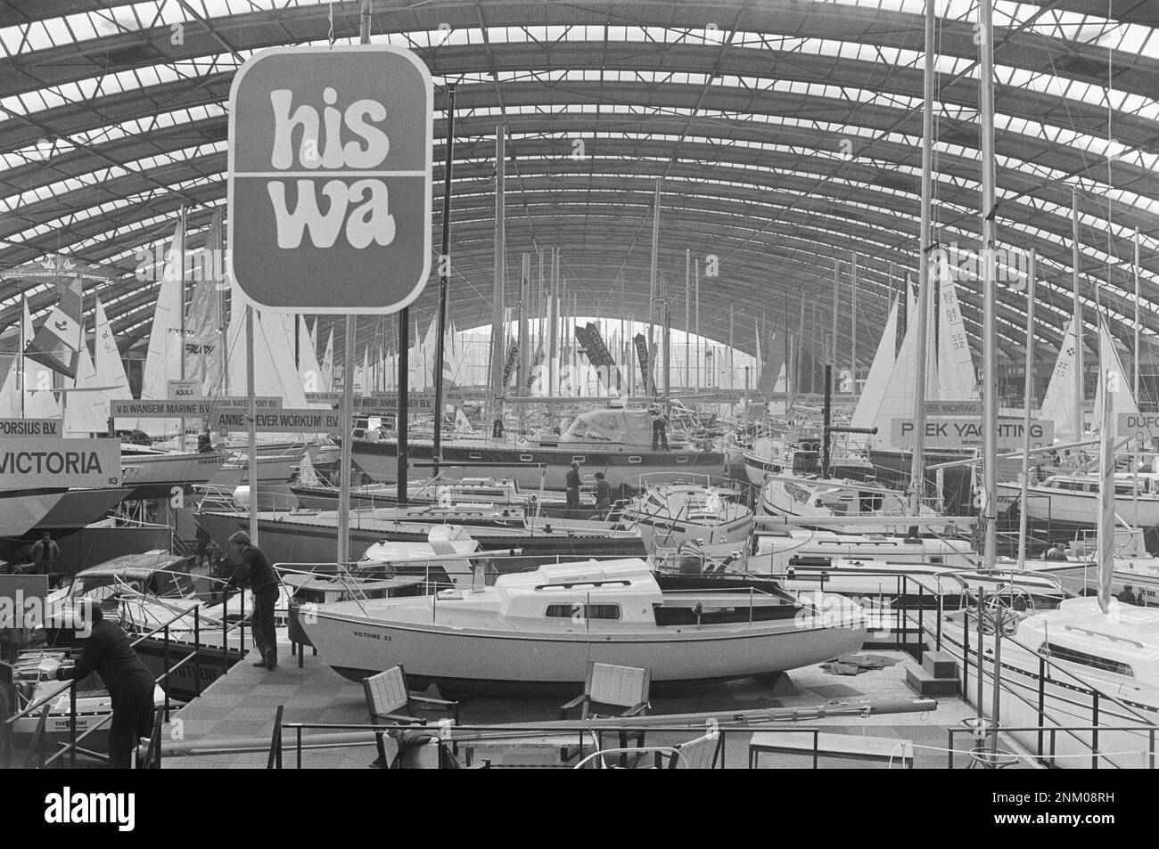 Pays-Bas Histoire: Hiswa, exposition de sports nautiques dans le complexe RAI à Amsterdam ca. 13 mars 1980 Banque D'Images