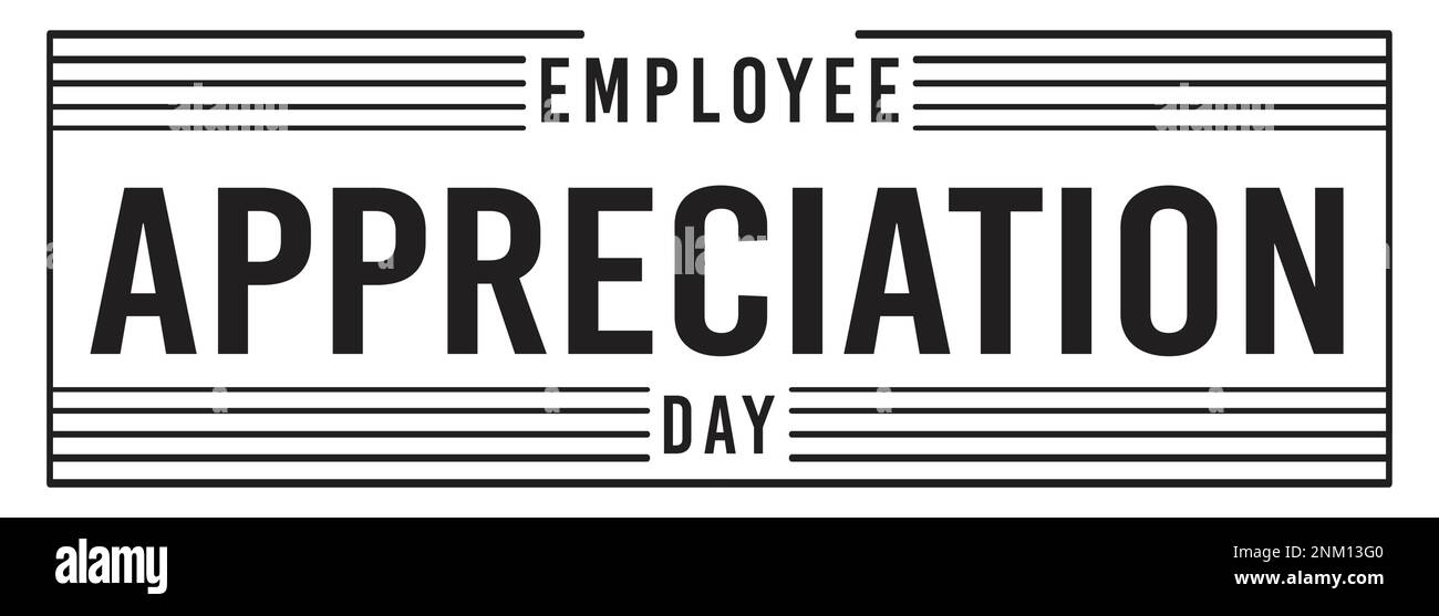 Bonne journée de remerciement des employés, employé du mois Illustration de Vecteur