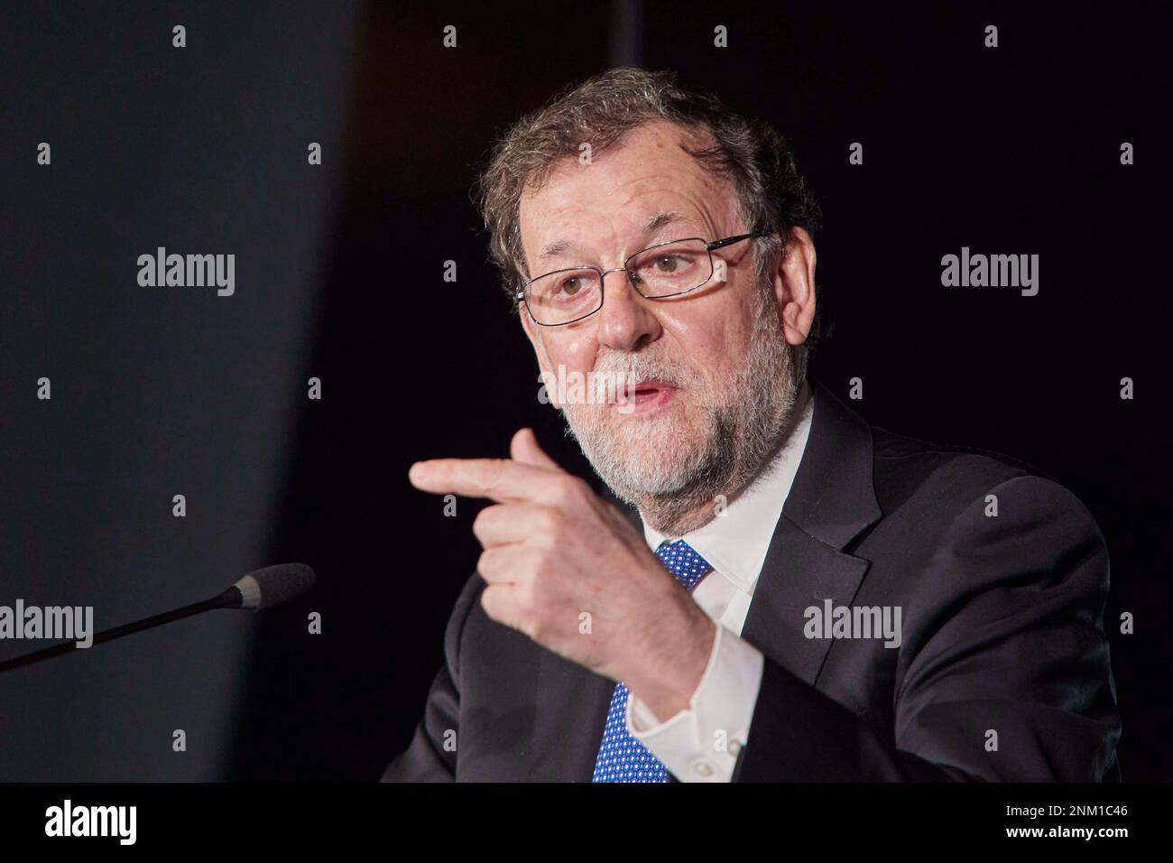 The former Prime Minister of Spain, Mariano Rajoy, during the presentation of the book Política para Adultos at the Abades Triana Restaurant, January 17, 2022 in Seville (Andalusia, Spain) JANUARY 17;2022 Joaquin Corchero / Europa Press 01/17/2022 (Europa Press via AP) Banque D'Images