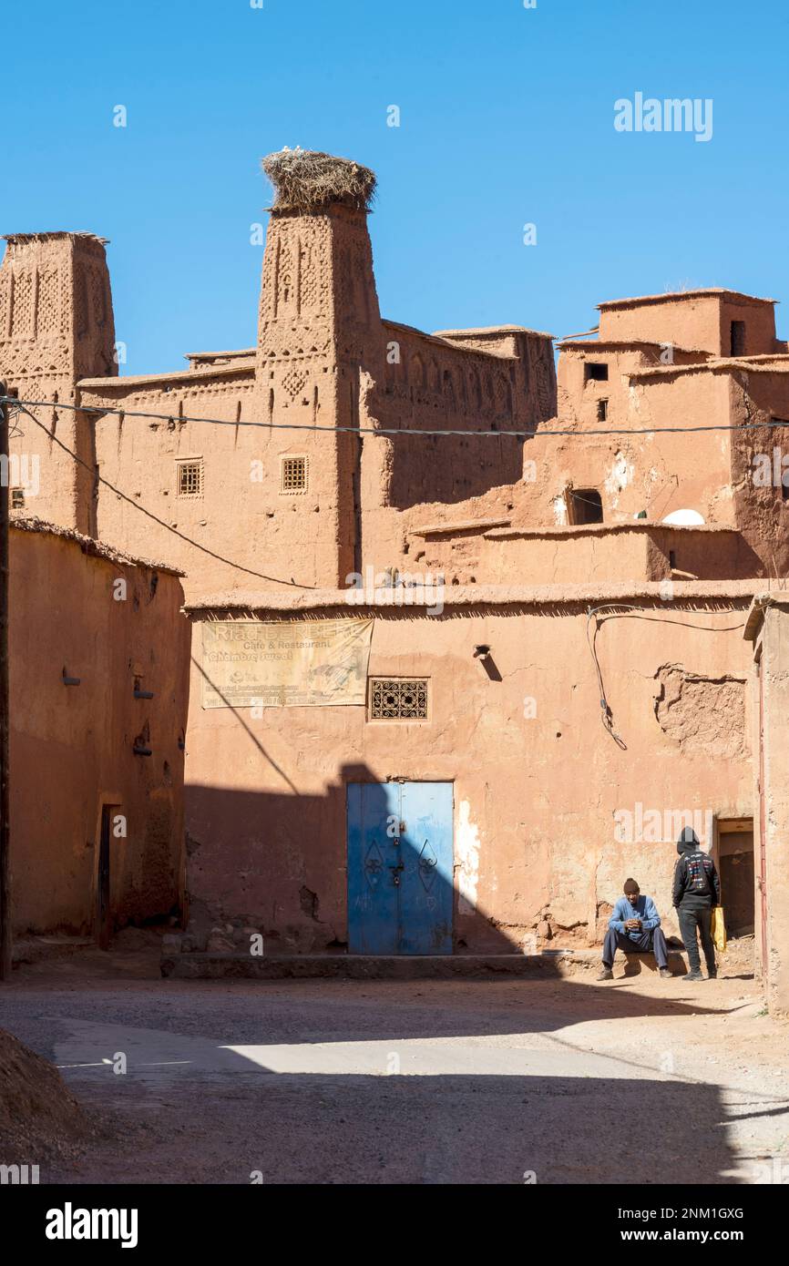 Afrika, Marokko, Südmarokko, Kelaat m'Gouna, Rosental (Vallée des Roses), Bou Tharar (Boutaghrar) Banque D'Images