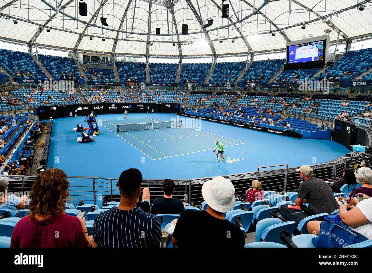 SYDNEY, AUSTRALIA - JANUARY 14: A general view during the Sydney Classic Tennis match between Andy Murray of Great Britain and Reilly Opelka of USA at Ken Rosewall Arena on January 14, 2022 in Sydney, Australia. (Photo by Steven Markham/Icon Sportswire) (Icon Sportswire via AP Images) Banque D'Images