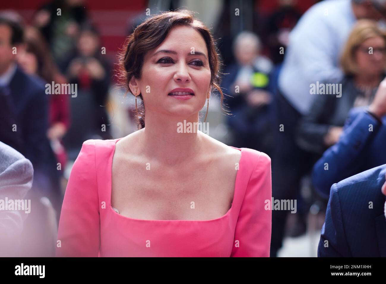 Madrid, Espagne. 24th févr. 2023. La présidente de la Communauté de Madrid, Isabel Diaz Ayuso, à l'occasion du 40th anniversaire du Statut d'autonomie de Madrid, à la Casa de Correos. Crédit : SOPA Images Limited/Alamy Live News Banque D'Images