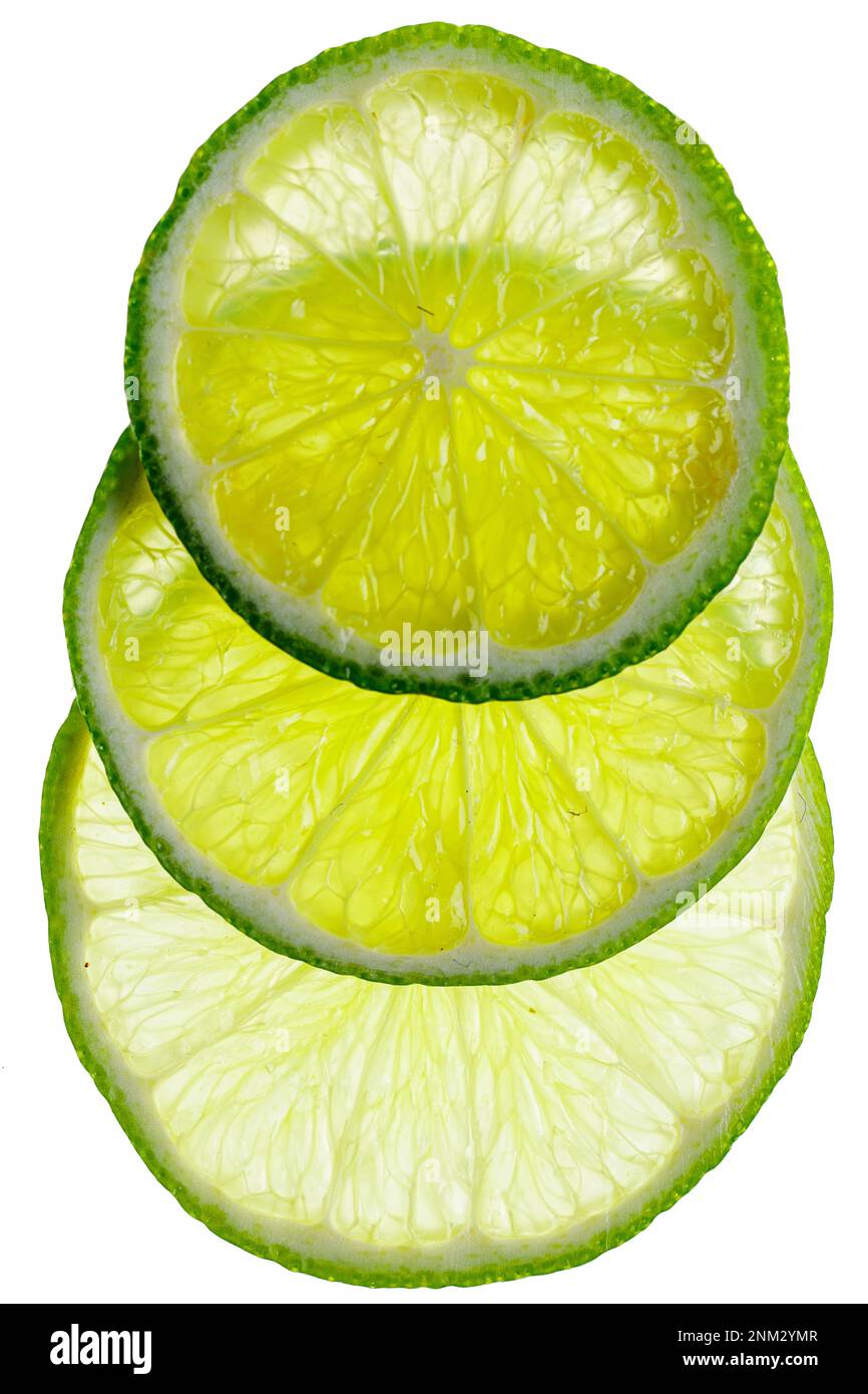 Limes, fond, frais, vert, agrumes, isolatet, découpe Banque D'Images