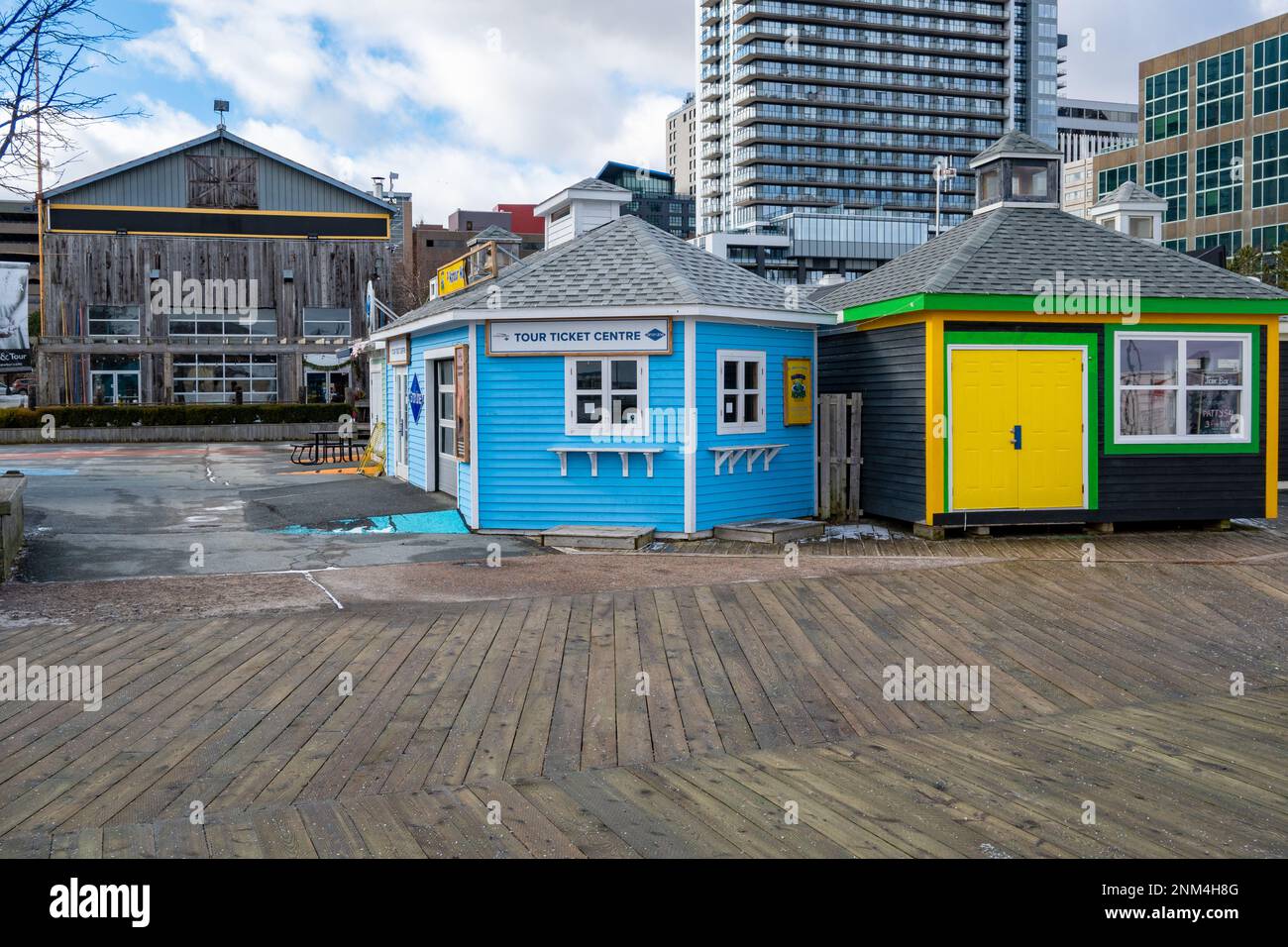 Halifax, promenade en bord de mer Banque D'Images