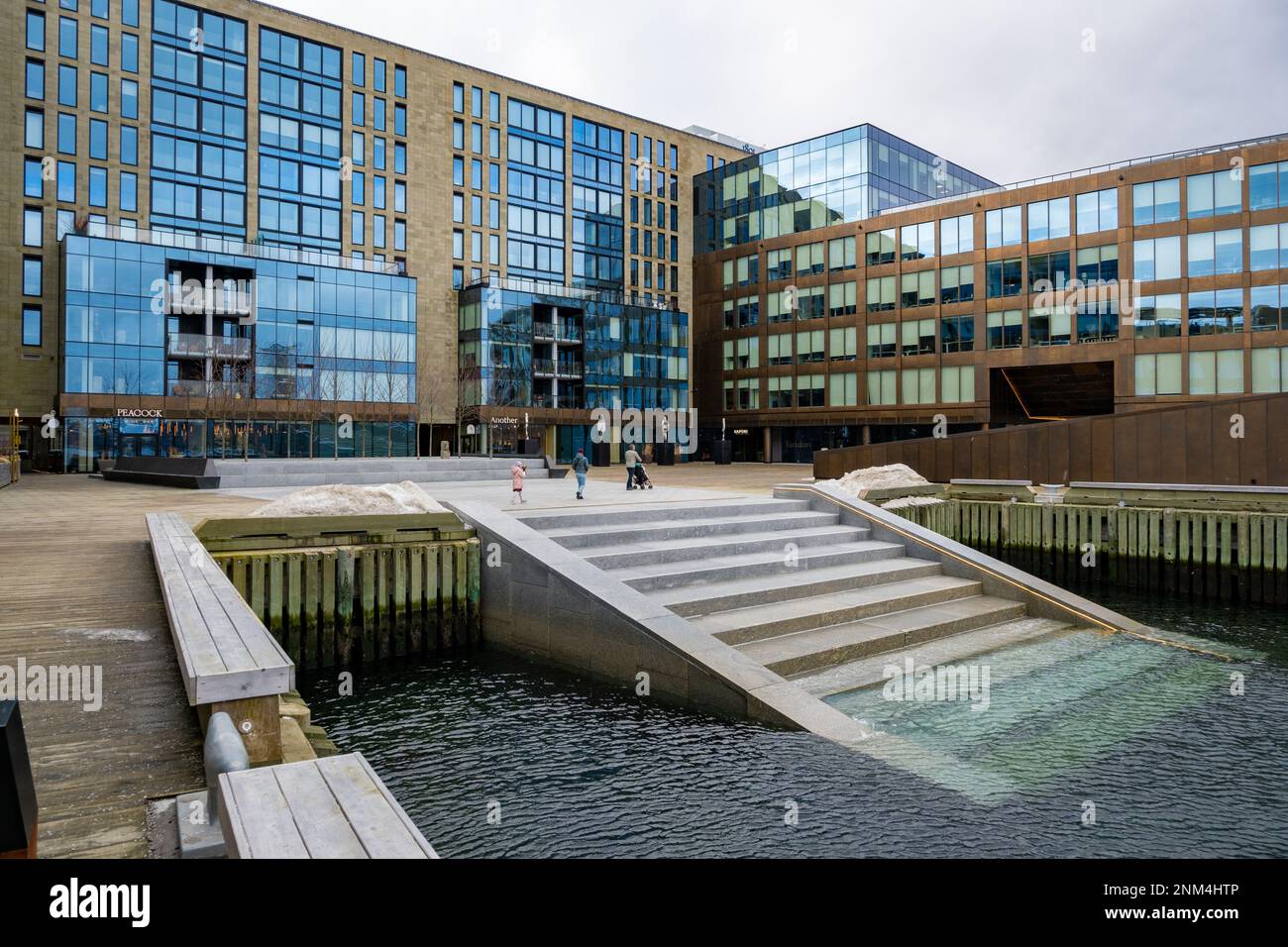 Halifax, promenade en bord de mer Banque D'Images