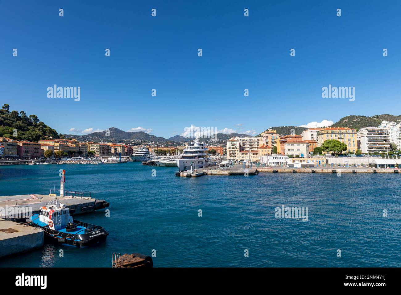 Port de Nice, Côte d'Azur, Alpes-Maritimes, France Banque D'Images