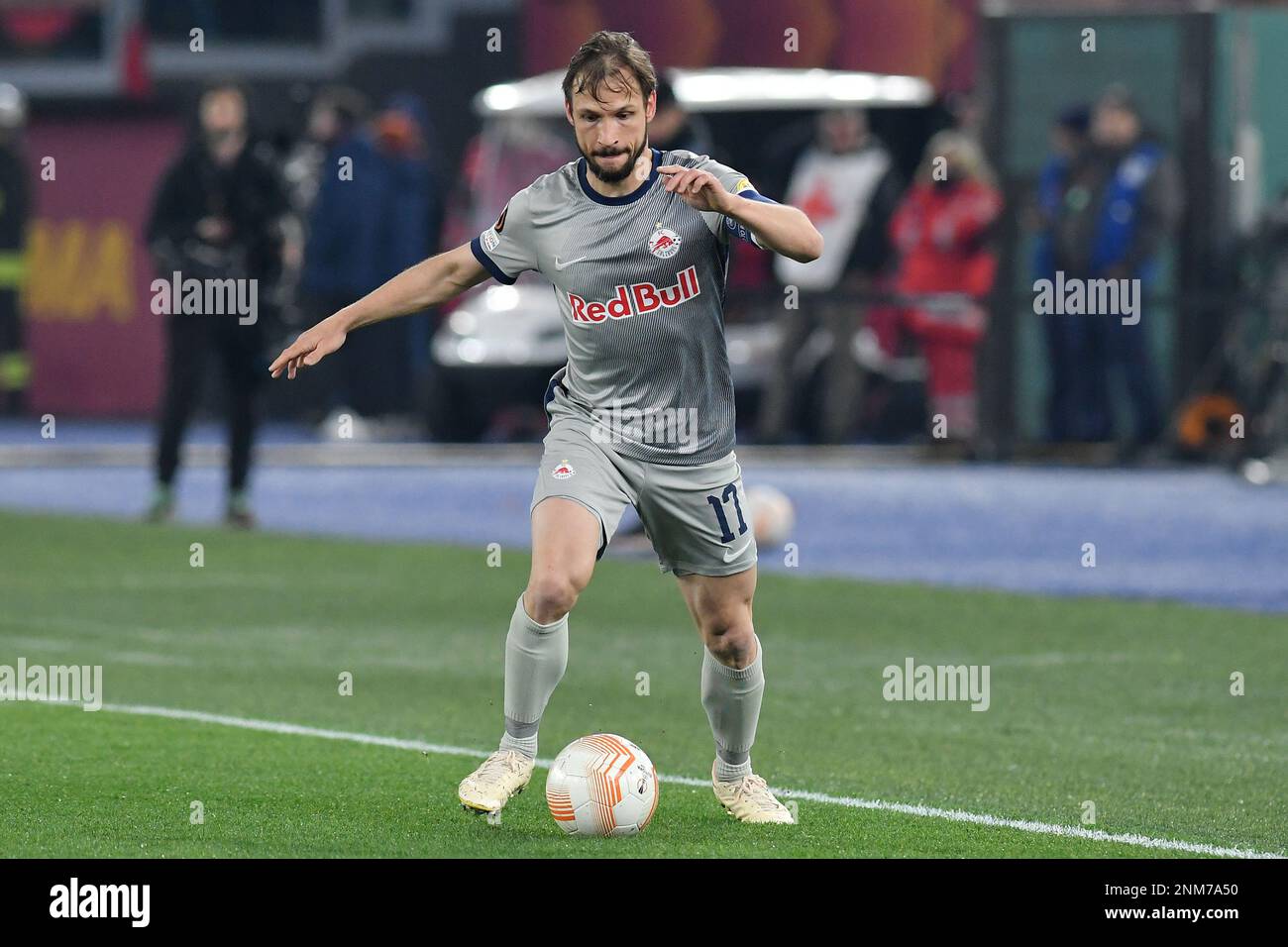 Andreas Ulmer de Red Bull Salzburg lors du match de l'UEFA Europa League EN TANT que Roma contre FC Salzburg au stade Olimpico à Rome, Italie. 23rd févr. 2023. AllShotLive/Sipa USA crédit: SIPA USA/Alamy Live News Banque D'Images Andreas Ulmer de Red Bull Salzburg lors du match de l'UEFA Europa League EN TANT que Roma contre FC Salzburg au stade Olimpico à Rome, Italie. 23rd févr. 2023. AllShotLive/Sipa USA crédit: SIPA USA/Alamy Live News Banque D'Images