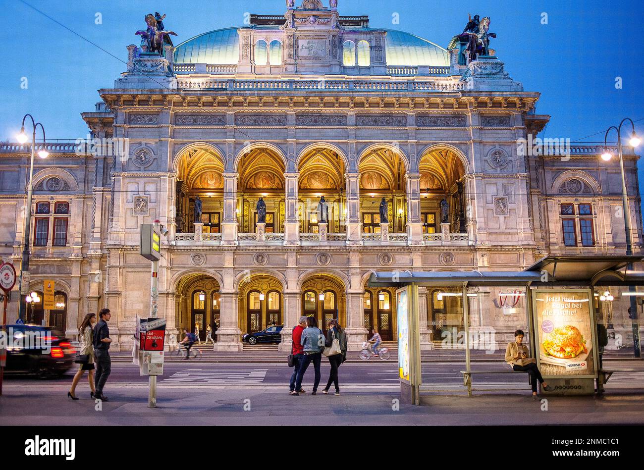 Staatsoper (Opéra d'État de Vienne), Ringstrasse, ring road, Vienne, Autriche, Europe Banque D'Images