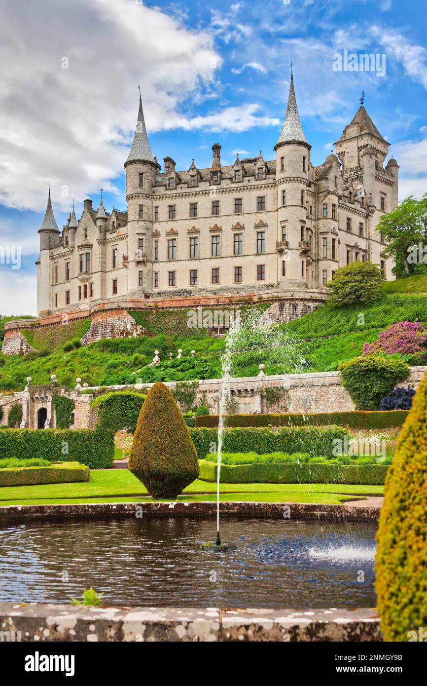 Château de Dunrobin, Château, Parc, Écosse, Grande-Bretagne Banque D'Images