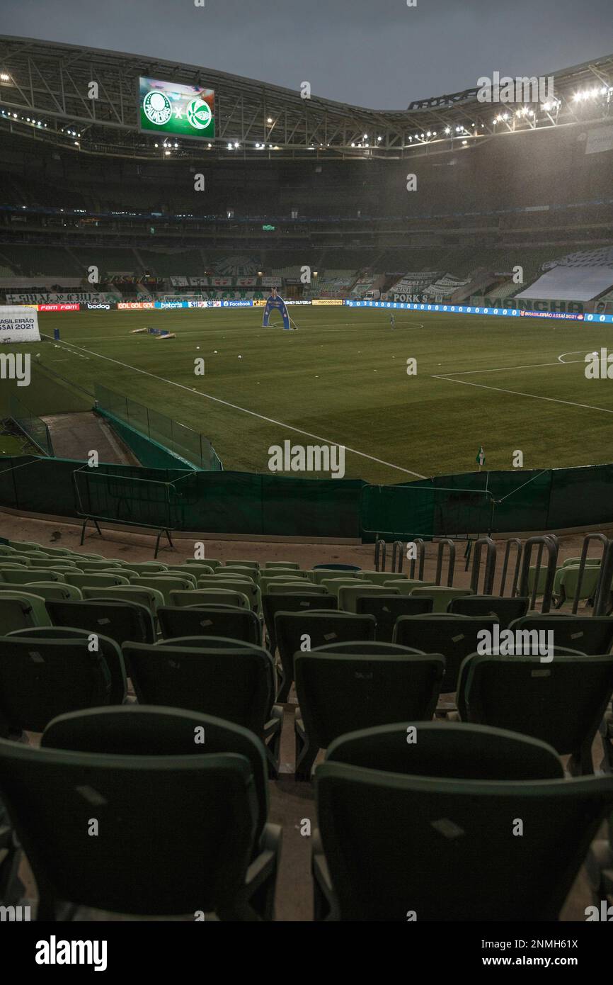 SP - Sao Paulo - 10/03/2021 - BRAZILIAN A 2021, PALMEIRAS X YOUTH - General view of the Arena Allianz Parque stadium for the match between Palmeiras and Juventude for the Brazilian A 2021 championship. Photo: Ettore Chiereguini/AGIF (via AP) Banque D'Images