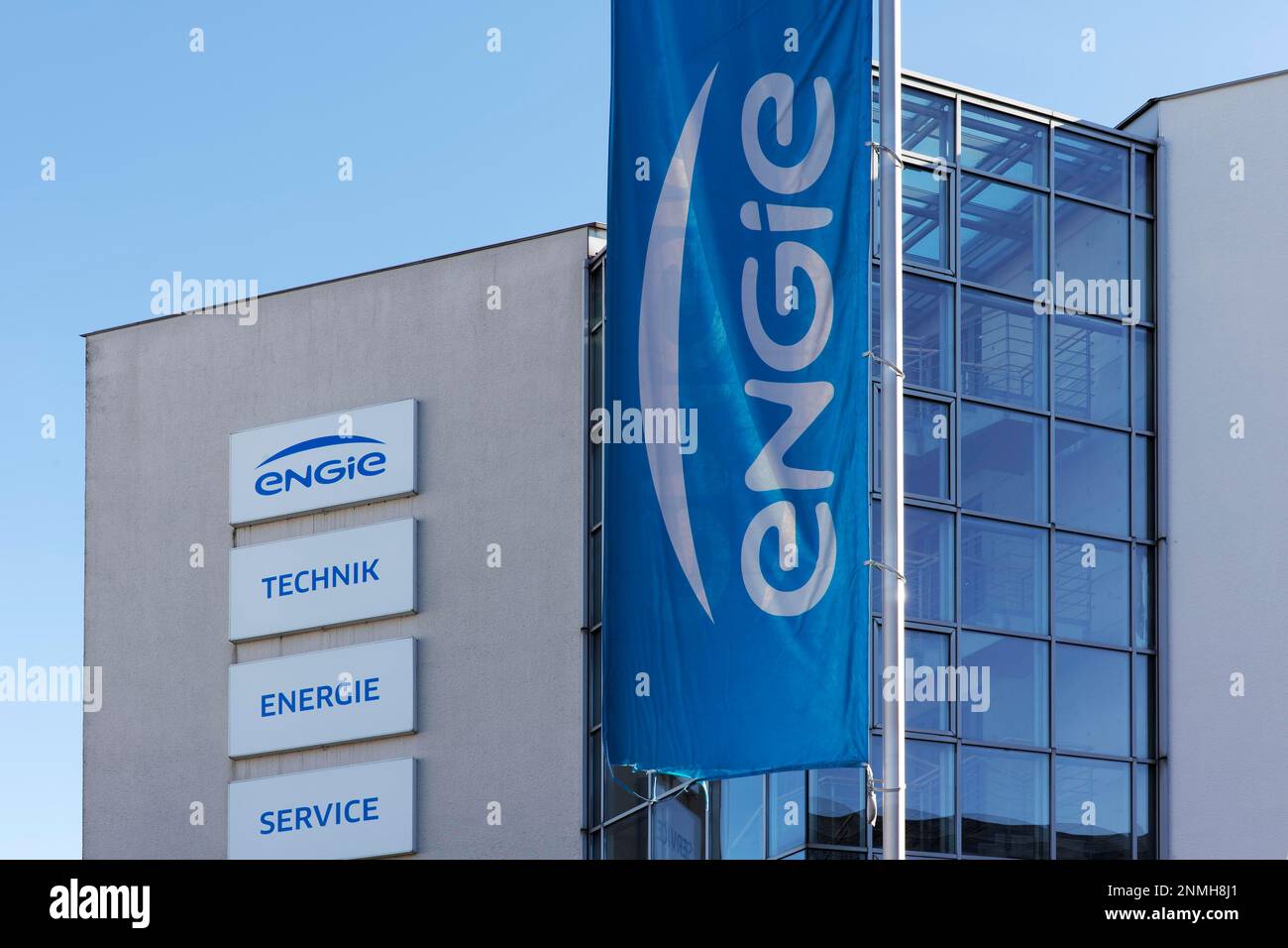 ENGIE, logo sur la succursale, fournisseur d'énergie, fournisseur d'énergie, Essen, Rhénanie-du-Nord-Westphalie, Allemagne Banque D'Images