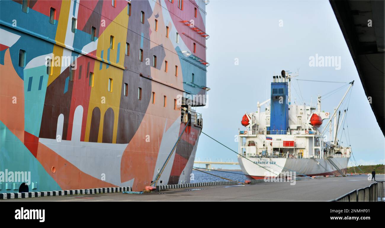 Le voyage sur le ferry russe et le bateau de croisière Princess Anastasia à travers la mer Baltique au départ d'Helsinki-St. Petersburg-Tallin-Stockholm-Helsinki est Banque D'Images
