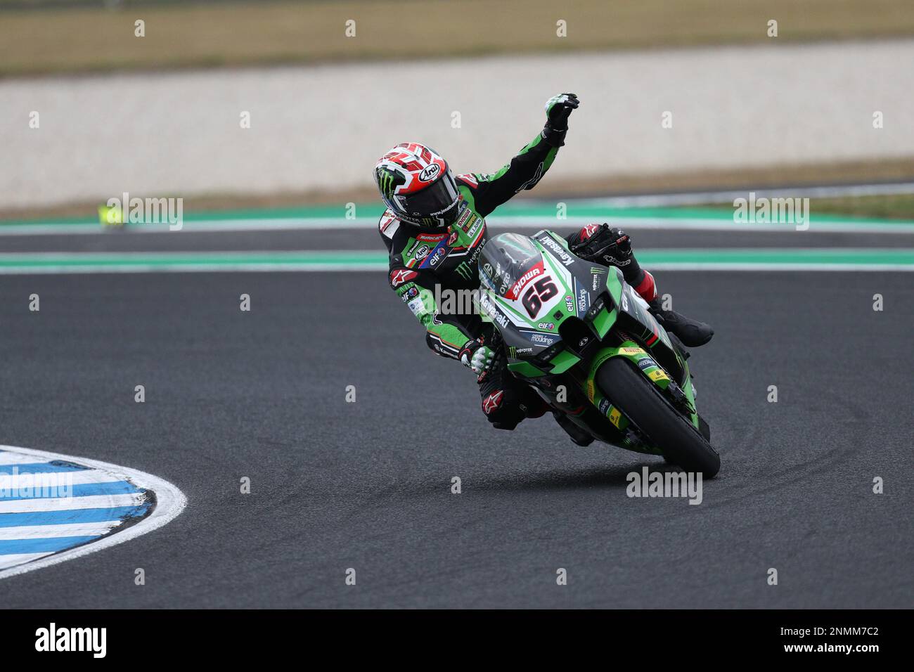 Victoria, Australie. 25th févr. 2023. Jonathan Rea (GBR), course pour l'équipe de course Kawasaki WorldSBK, qui a porté les vagues Kawasaki ZX-10RR à la couronne pendant la troisième séance de pratique pour le Grand Ridge Round australien 2023 du Championnat du monde de Superbike MOTUL FIM 2023 à Phillip Island, en Australie, le 25 février 2023 - image Credit: brett keating/Alay Live News Banque D'Images