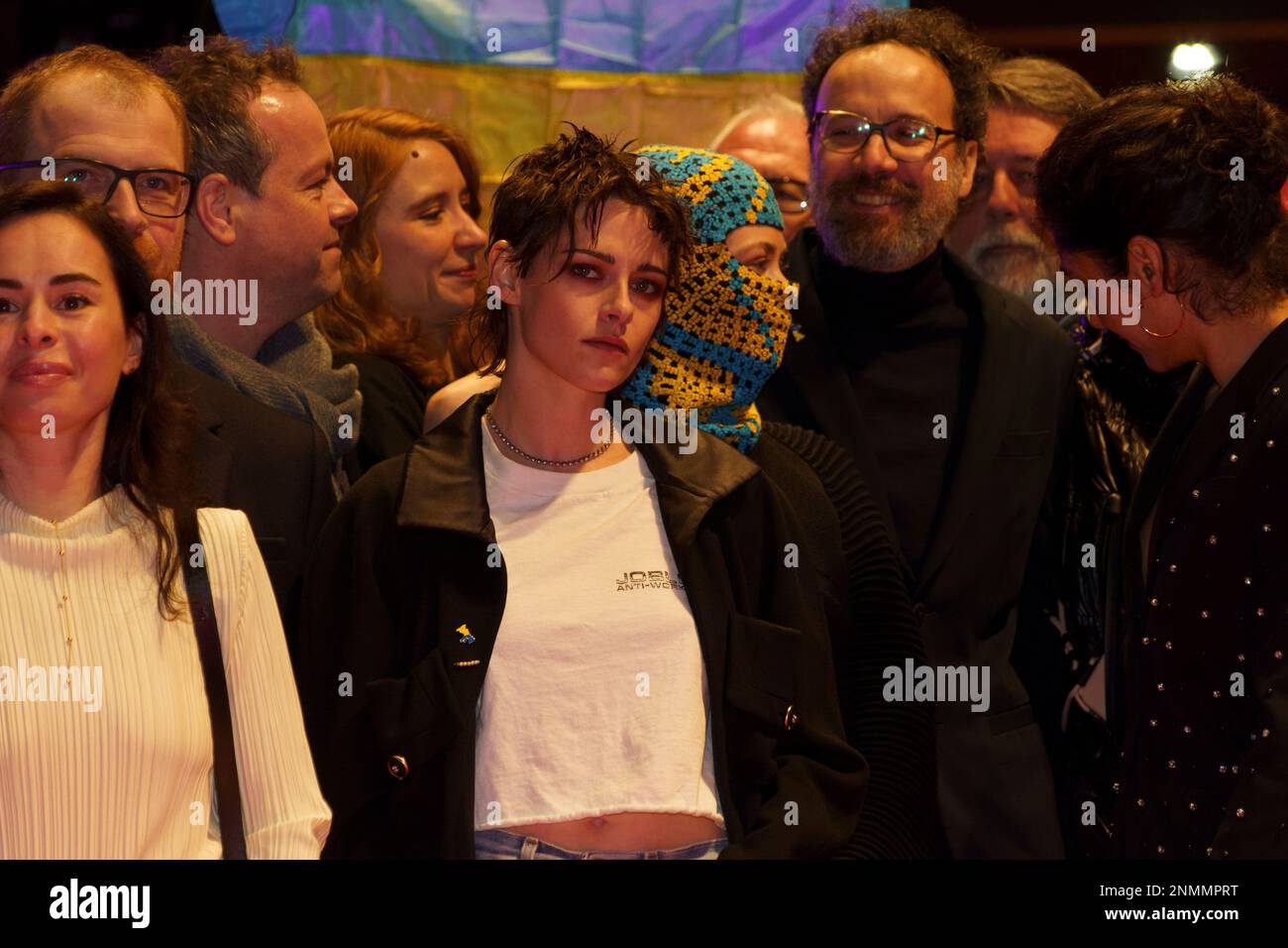 Berlin, Berlin, Allemagne. 24th févr. 2023. Les cinéastes ukrainiens en solidarité avec les 1st ans de l'invasion russe de l'Ukraine. (Credit image: © Beata Siewicz/Pacific Press via ZUMA Press Wire) USAGE ÉDITORIAL SEULEMENT! Non destiné À un usage commercial ! Crédit : ZUMA Press, Inc./Alay Live News Banque D'Images