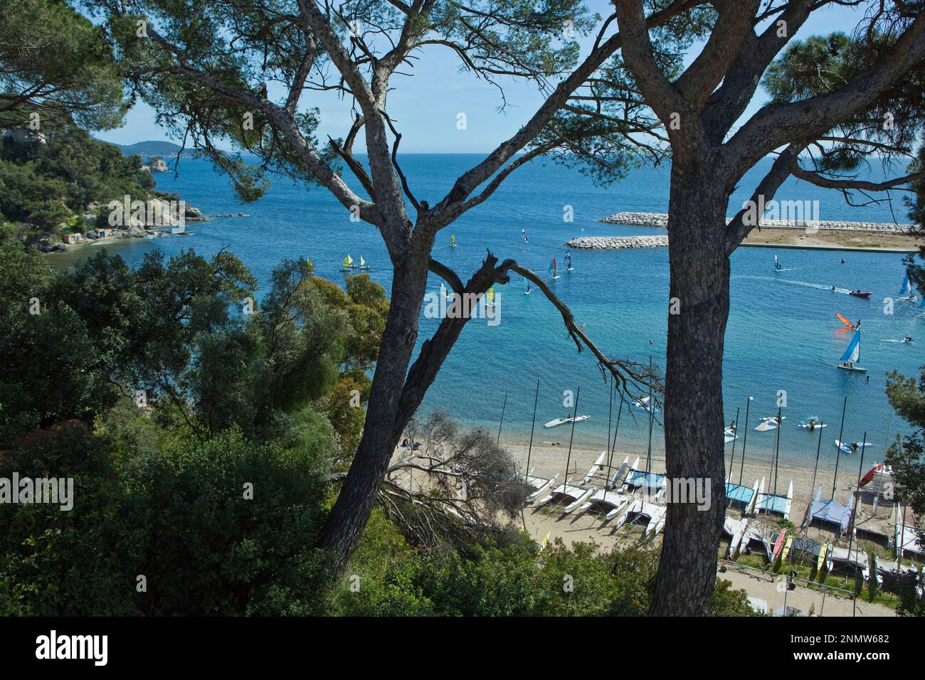TOULON (Var,France) : Plage Tabarly Banque D'Images