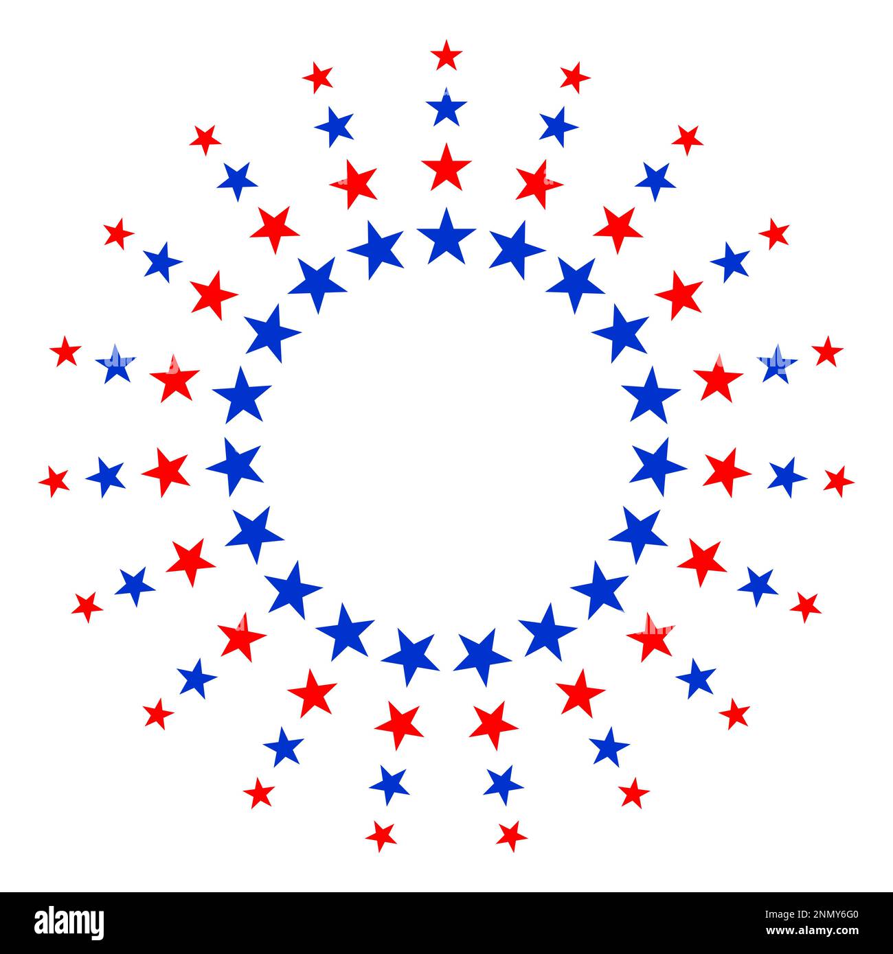 Symboles drapeau américain étoiles cadre cadre cadre cadre logo symbole carte bannière avec espace vide pour le texte. Illustration de Vecteur