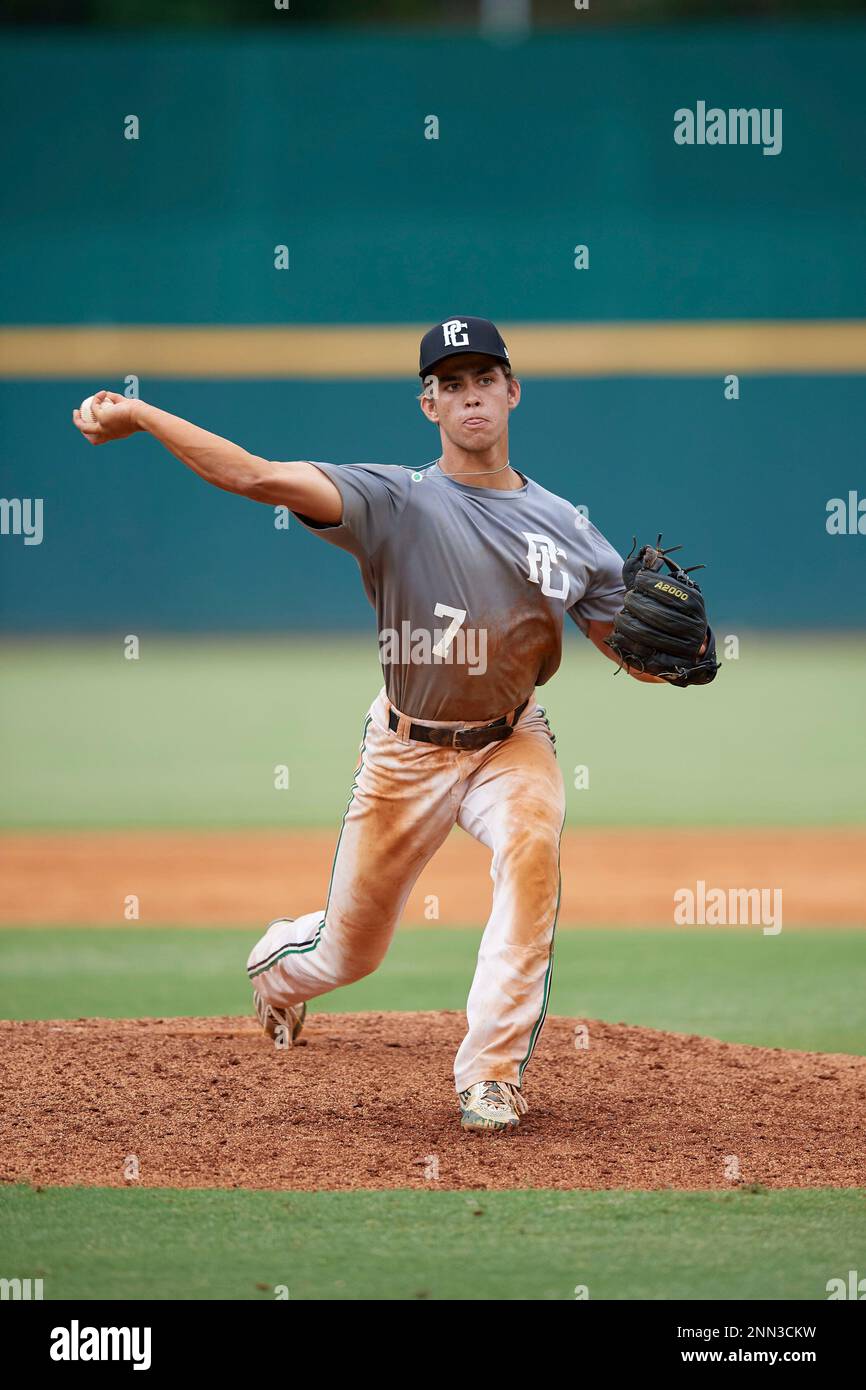 Maxwell Muncy (20) during the WWBA World Championship at the Roger Dean  Complex on October 11, 2019 in Jupiter, Florida. Maxwell Muncy attends Thousand  Oaks High School in Camarillo, CA and is committed to Arkansas. (Mike  Janes/Four Seam