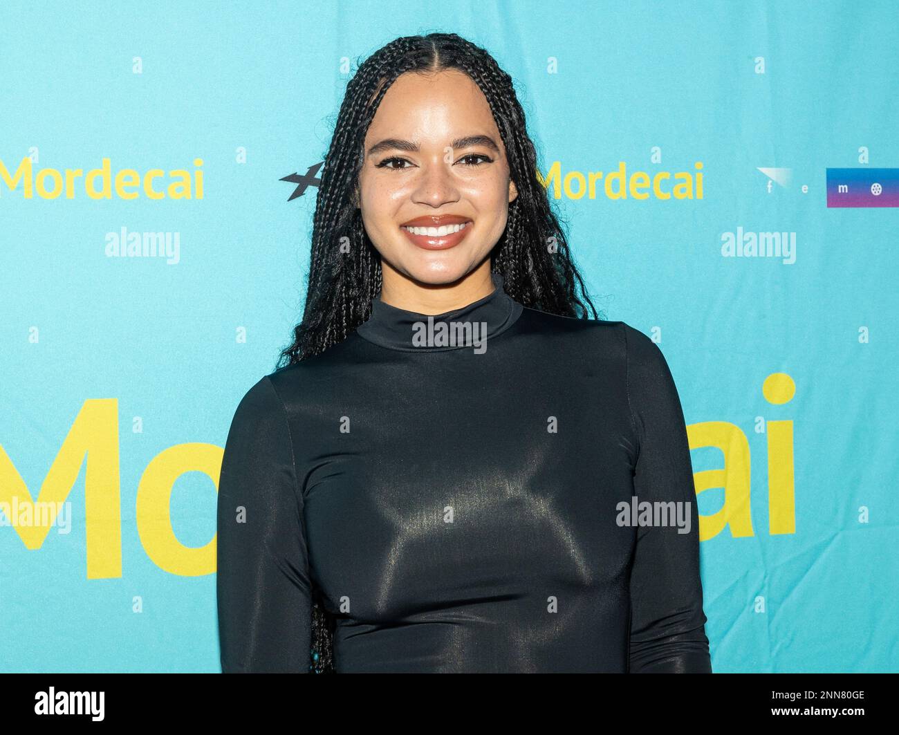 Azia Dinea Hale participe au screening 'iMordecai' de New York au JCC Manhattan à New York sur 22 février 2023 Banque D'Images