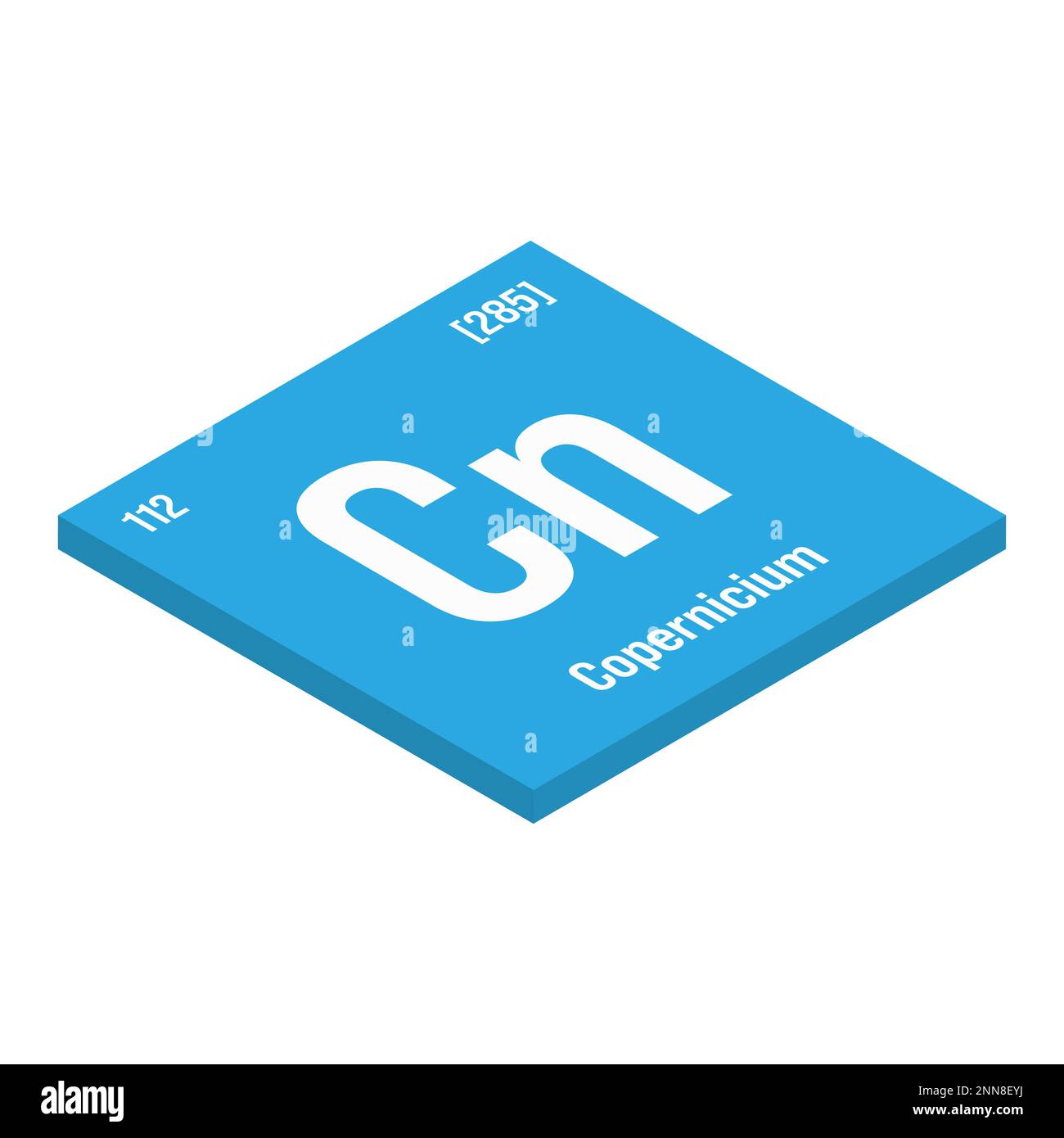 Chrome, Cr, élément de table périodique avec nom, symbole, numéro atomique et poids. Métal de transition avec diverses utilisations industrielles, comme dans l'acier inoxydable, l'électroplacage, et comme pigment dans les teintures et la peinture. Illustration de Vecteur