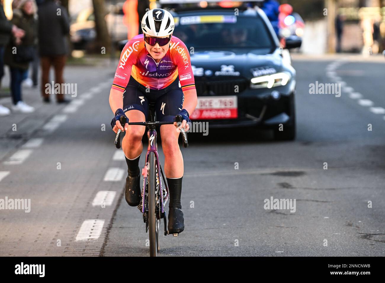 Lotte Kopecky belge de SD Worx photographiée en action pendant la