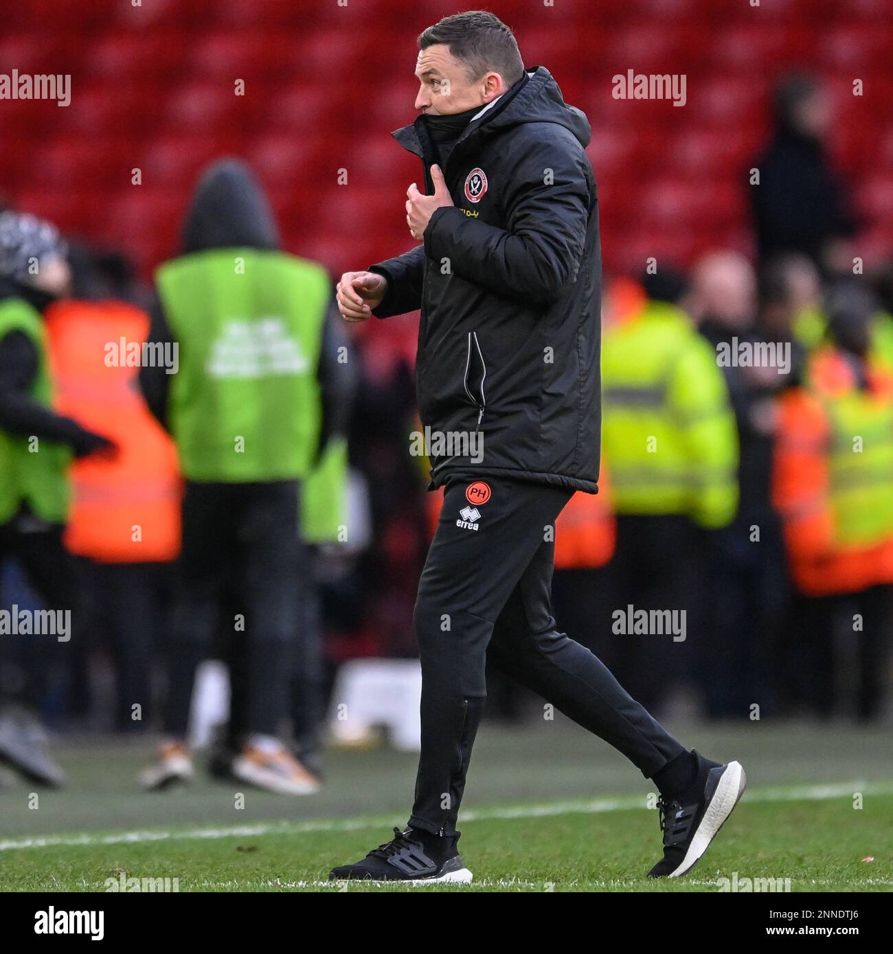 Sheffield, Royaume-Uni. 25th févr. 2023. Sheffield United Manager Paul Heckingbottom après le match du championnat Sky Bet Sheffield United contre Watford à Bramall Lane, Sheffield, Royaume-Uni, 25th février 2023 (photo de Ben Roberts/News Images) à Sheffield, Royaume-Uni le 2/25/2023. (Photo de Ben Roberts/News Images/Sipa USA) crédit: SIPA USA/Alay Live News Banque D'Images