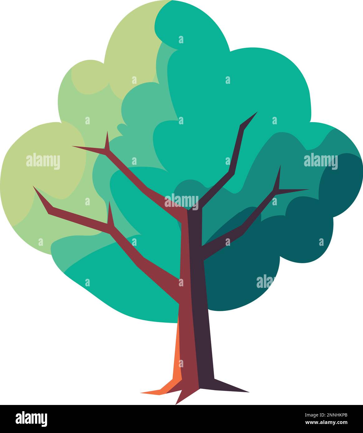 icône de ressort d'arbre Illustration de Vecteur