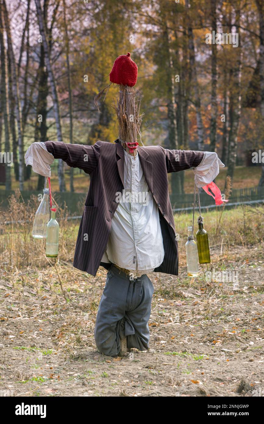 Scarecrow à Olsztynek Banque D'Images