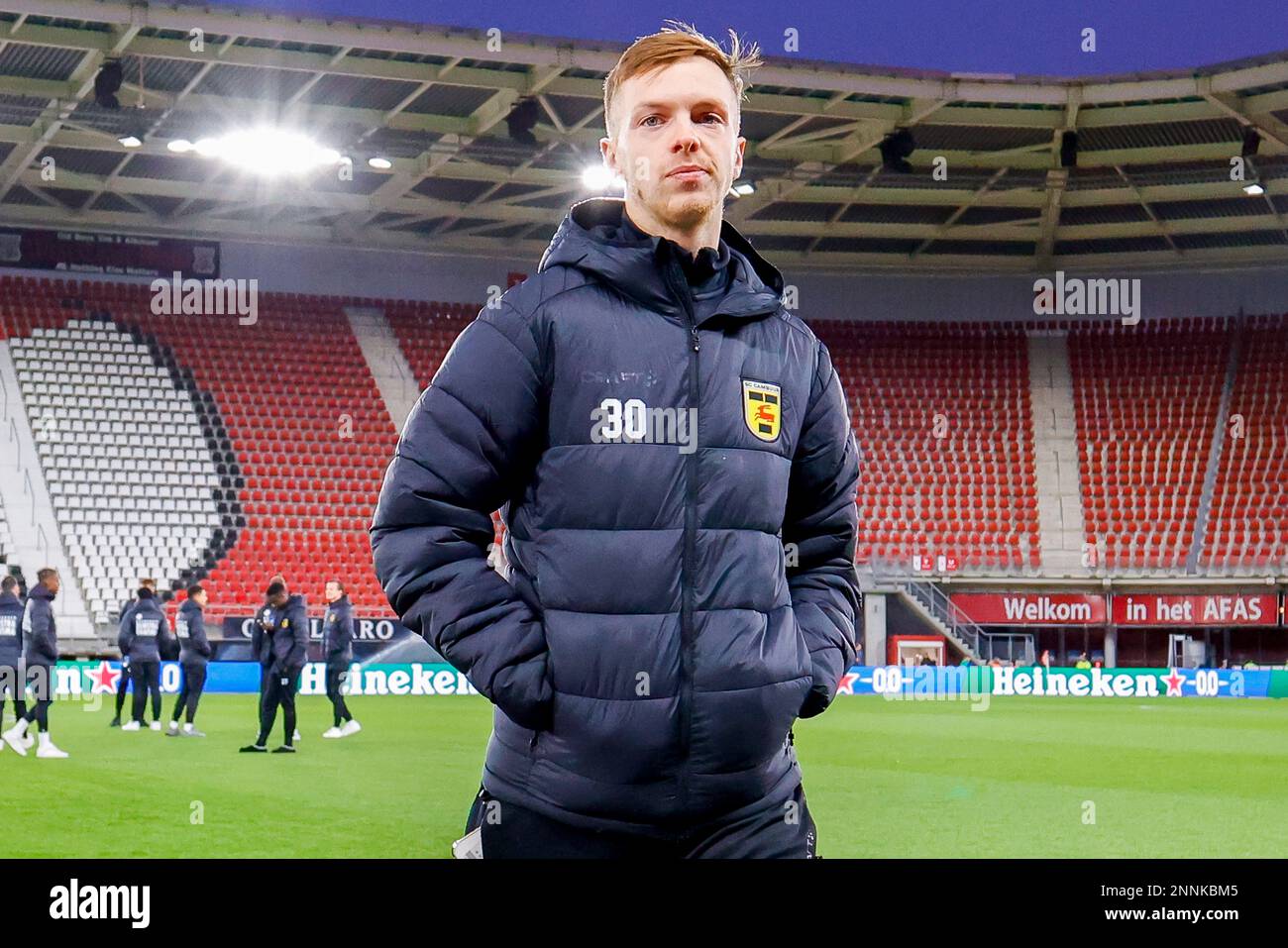 25-02-2023: Sport: AZ v Cambuur ALKMAAR, PAYS-BAS - FÉVRIER 25: Remco balk (SC Cambuur) pendant le match Eredivisiie AZ Alkmaar et SC Cambuur at Banque D'Images