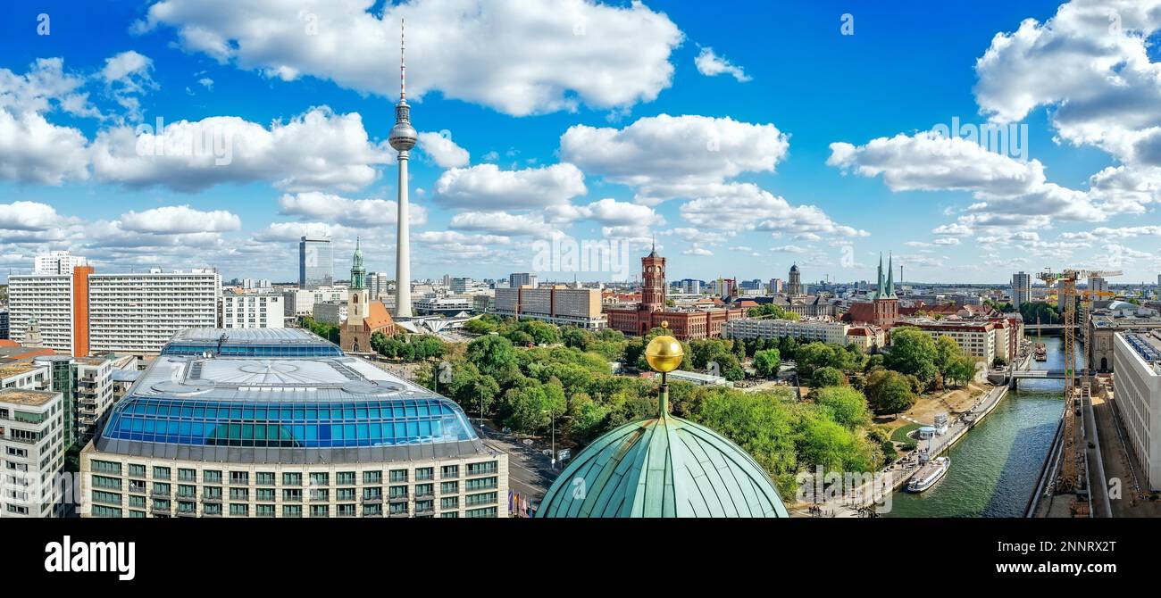 vue panoramique sur le centre-ville de berlin Banque D'Images