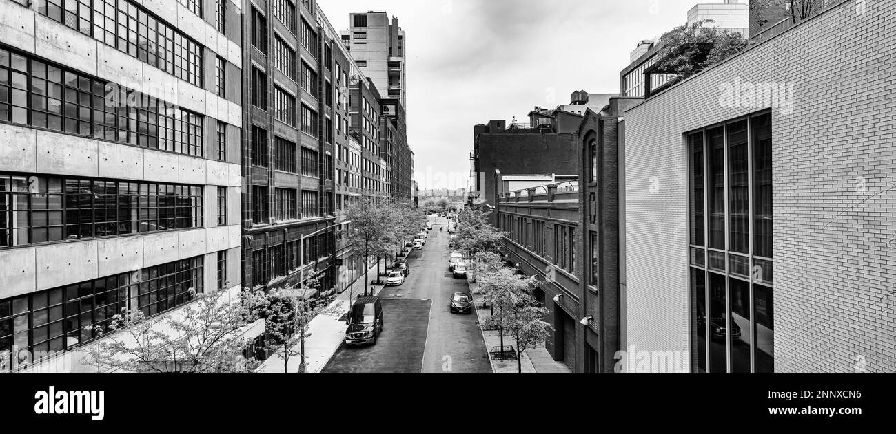High Line, Hudson yards, New York, New York, États-Unis Banque D'Images