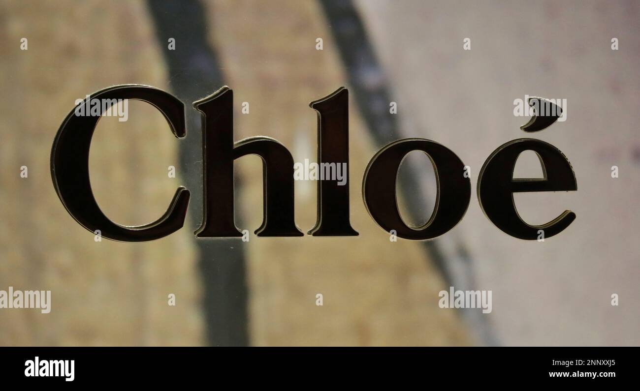 The logo of Chloé is seen at Ginza district in Chuo Ward, Tokyo on November  23, 2020. Chloé is a French luxury fashion house founded in 1952 by Gaby  Aghion. Its headquarters